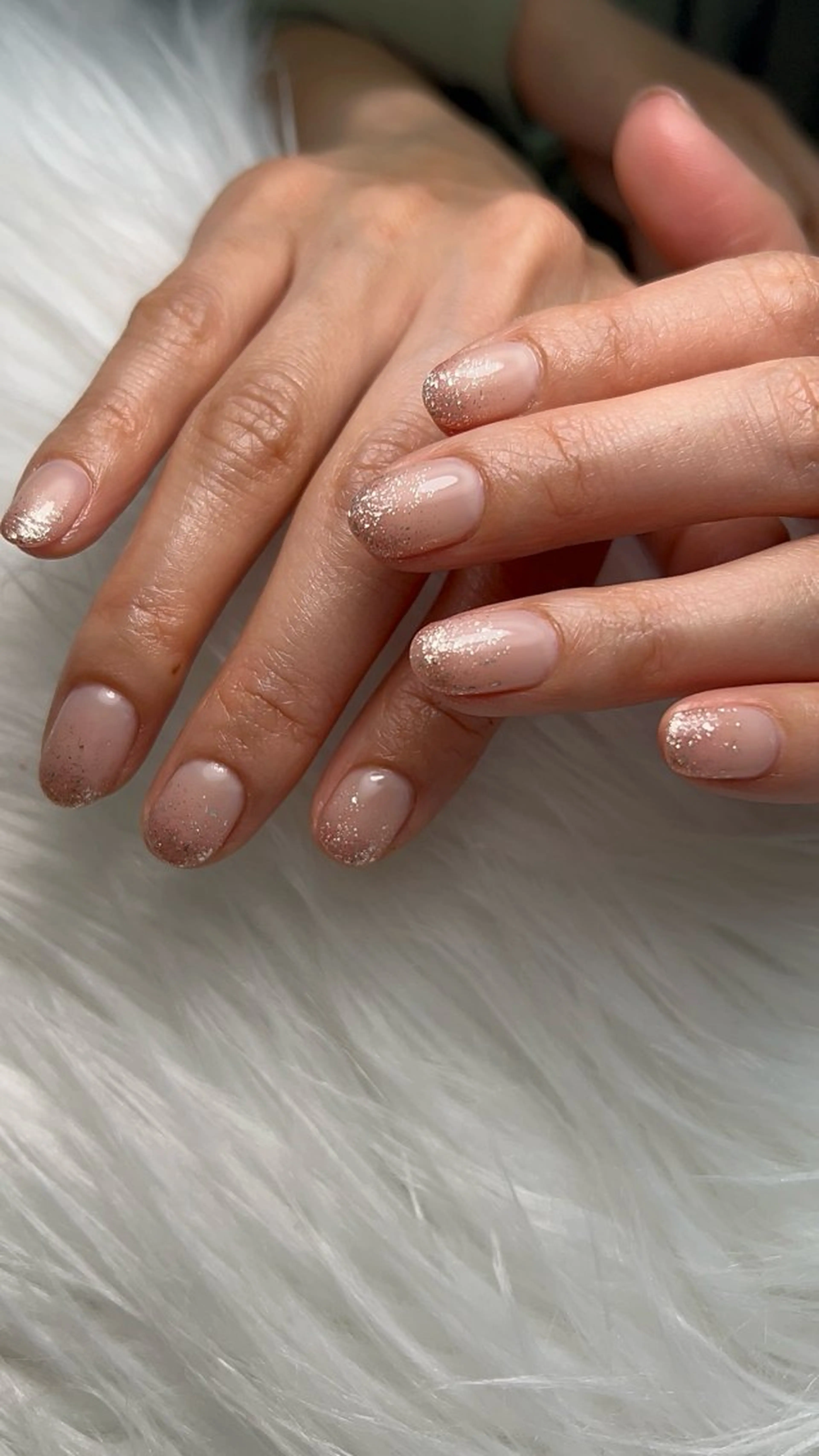 （オフなし）ベースカラーにラメグラデーションコースの写真