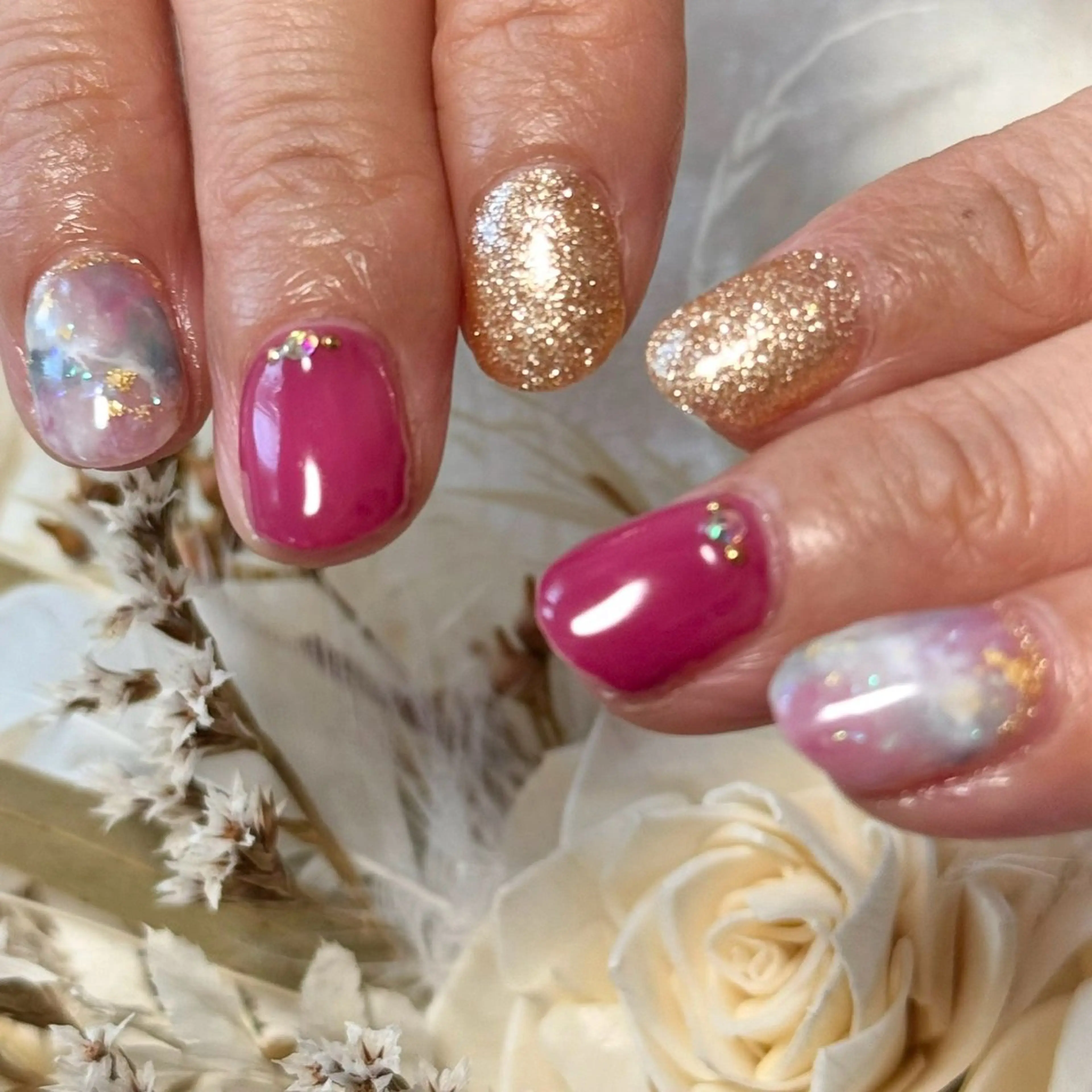 ネイル ニュアンスネイル ハンドネイル Hana_ Rieのネイルデザイン