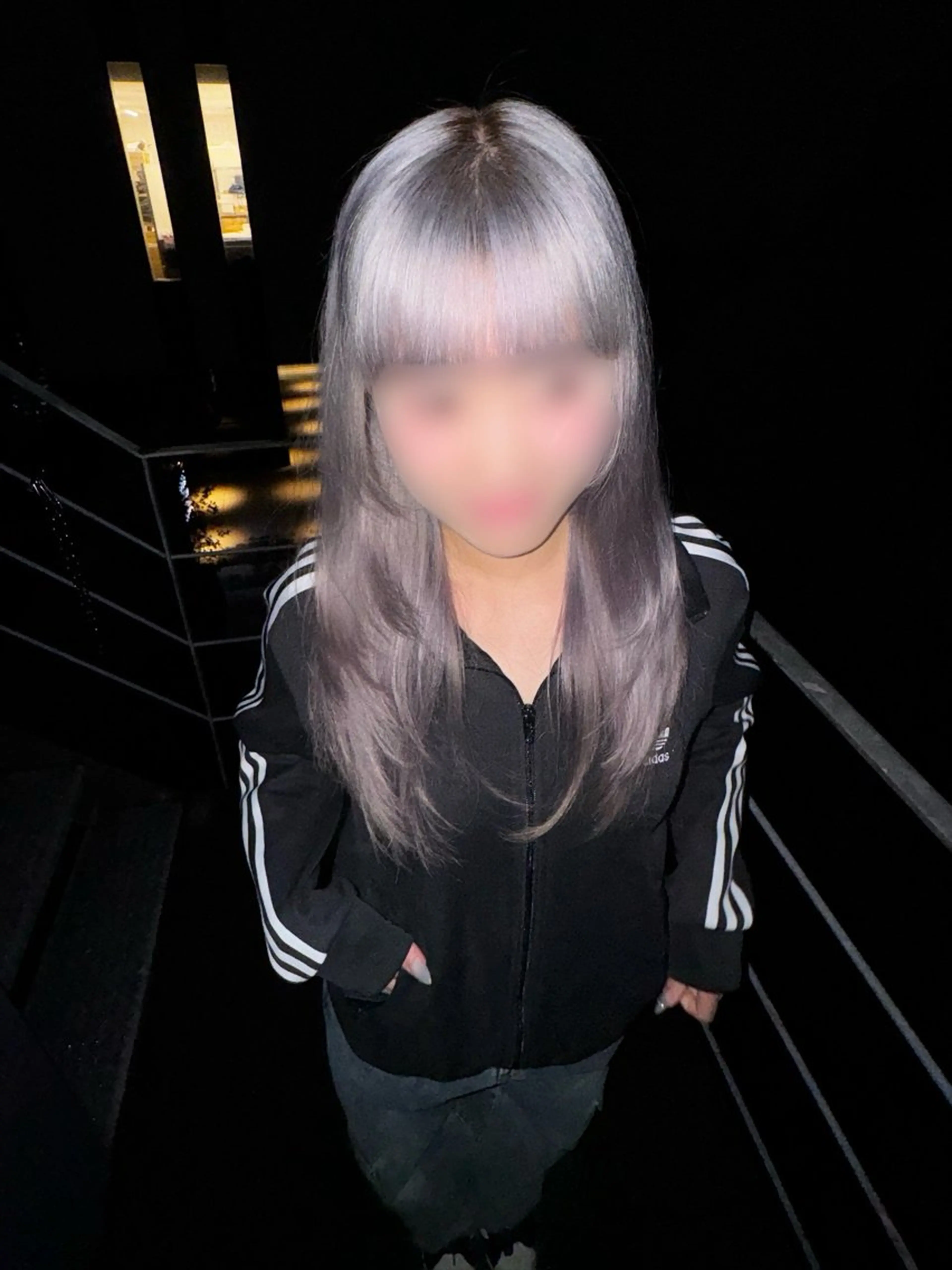 ロング 韓国リアルハッシュ レイヤーカットのヘアスタイル