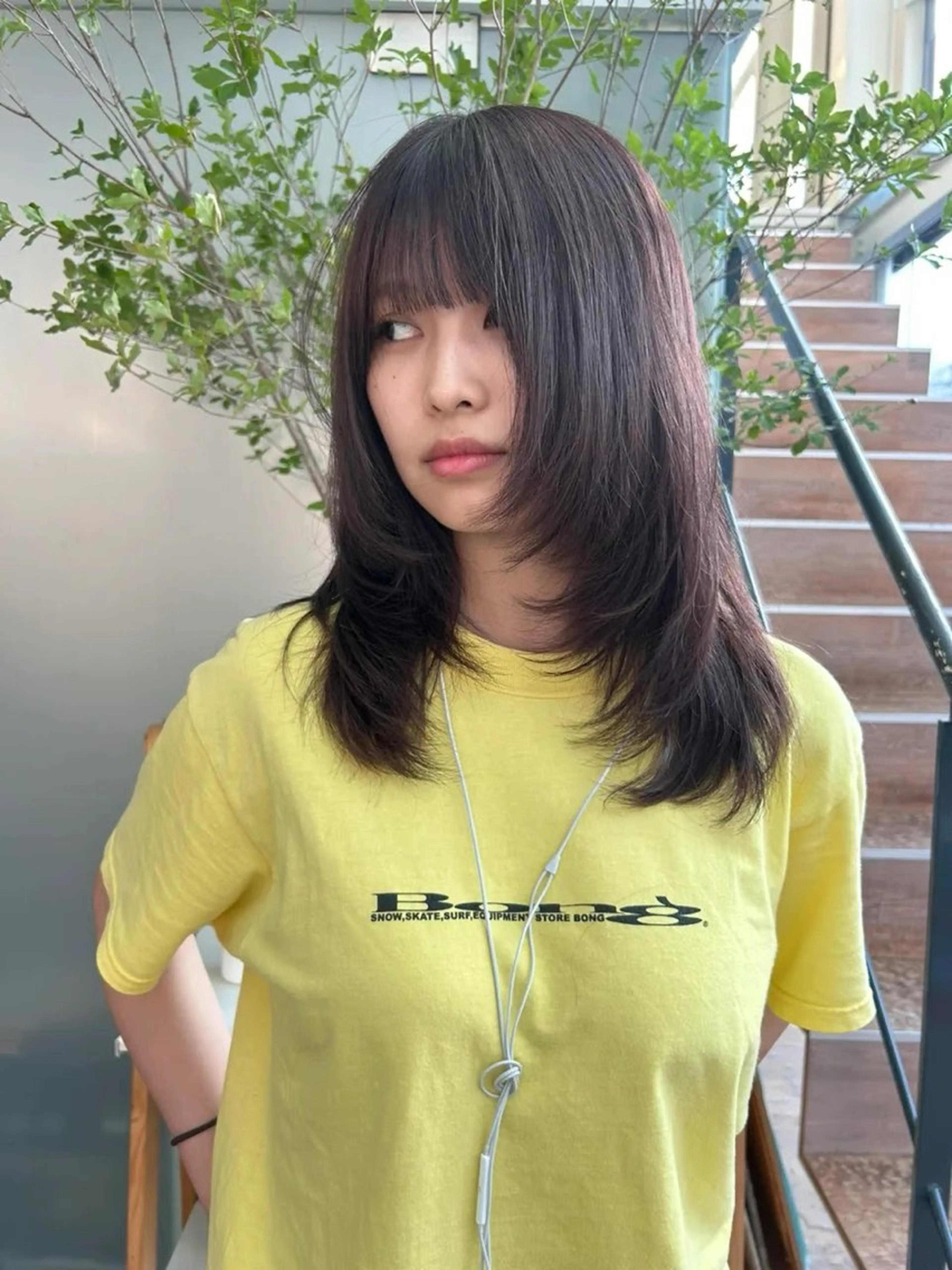 セミロング VISION   aoyama所属・かがやしづ ⭐️ハイトーンのヘアスタイル