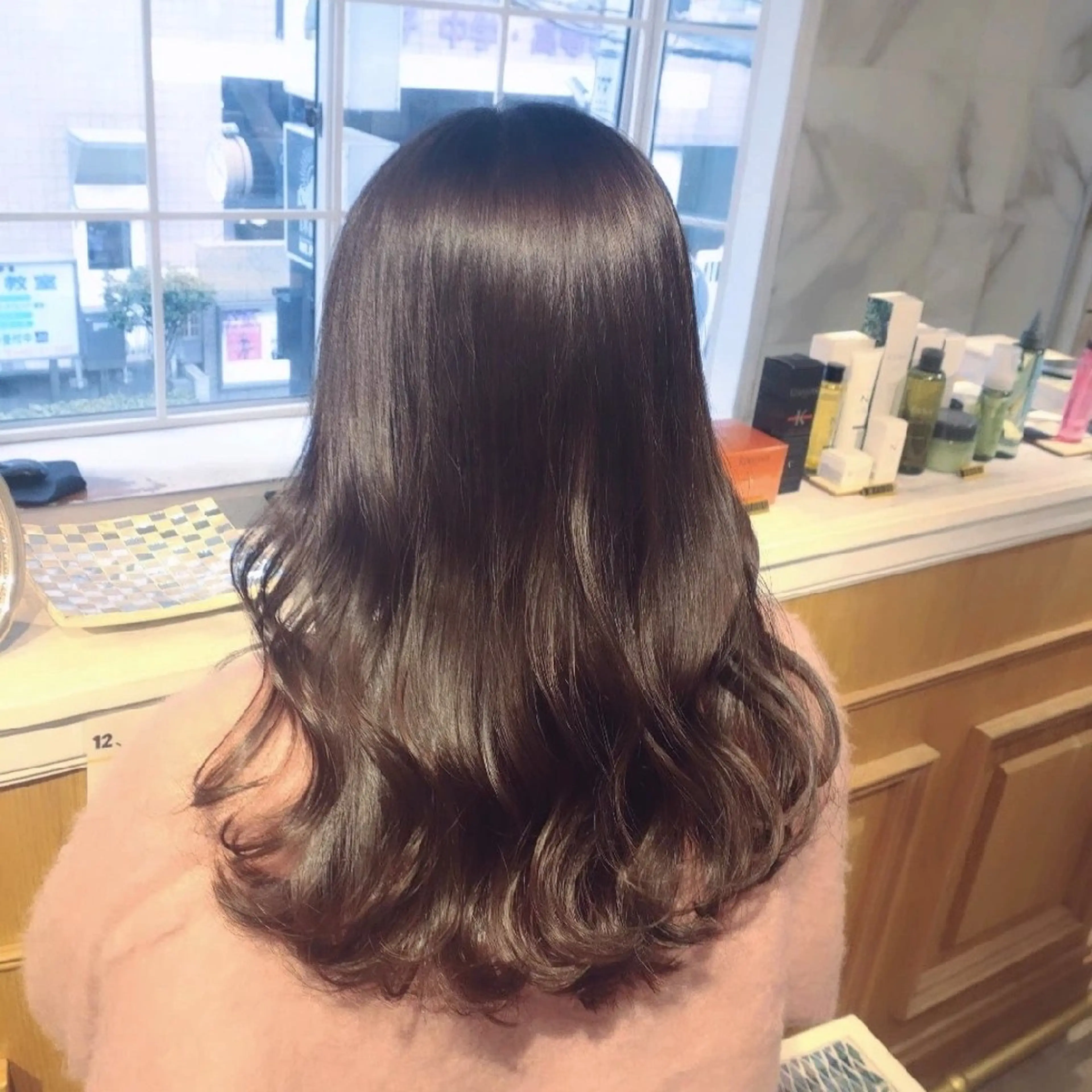 ロング カット ヘアカラー トリートメント 縮毛矯正/レイヤー 💎やまもとちひろのヘアスタイル
