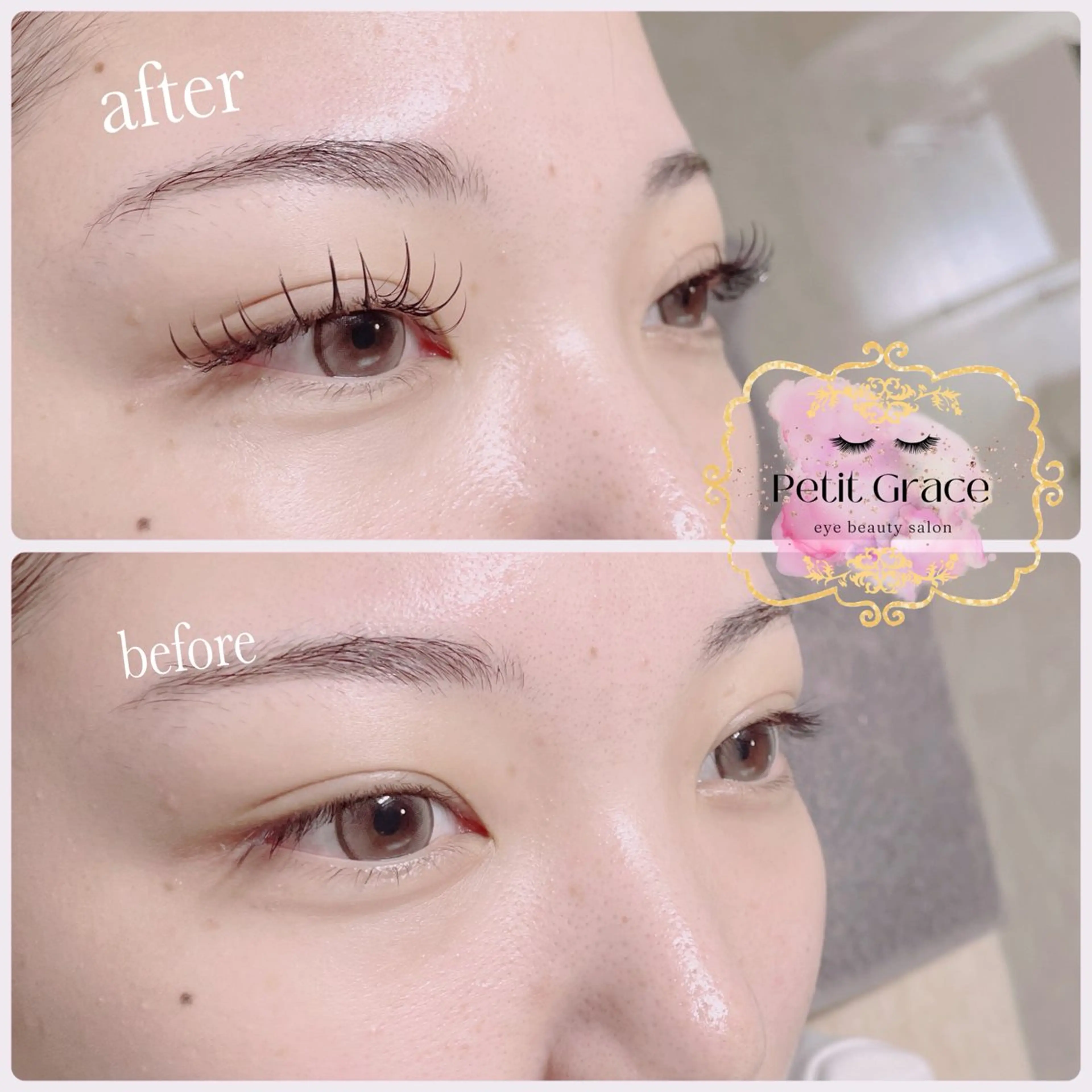 マツエク・マツパ 付け放題 フラットラッシュ Petit graceのマツエク・マツパデザイン