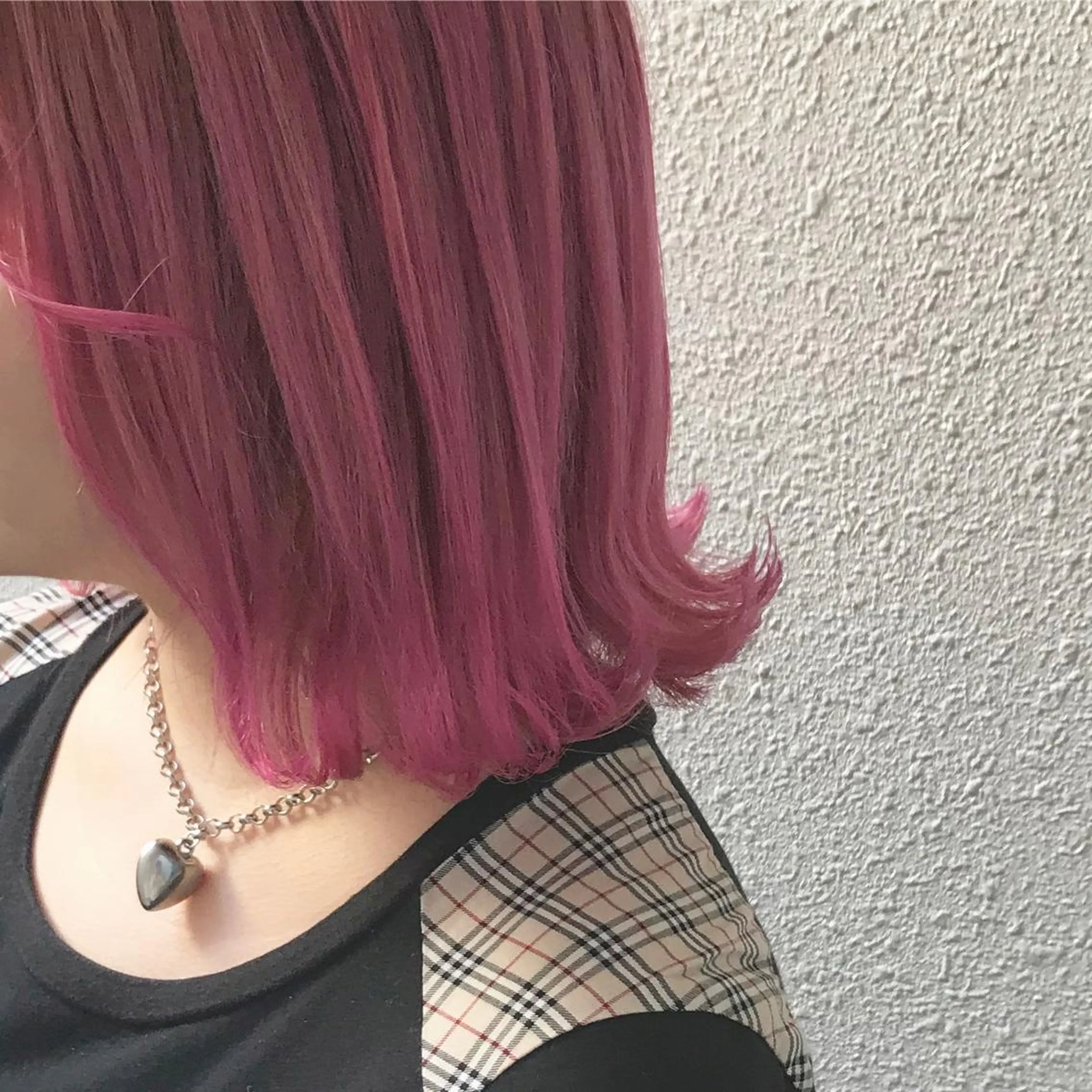 ショート カラー ブリーチ ピンクカラー インナーカラー/天神 ブリーチ/吉田のヘアスタイル