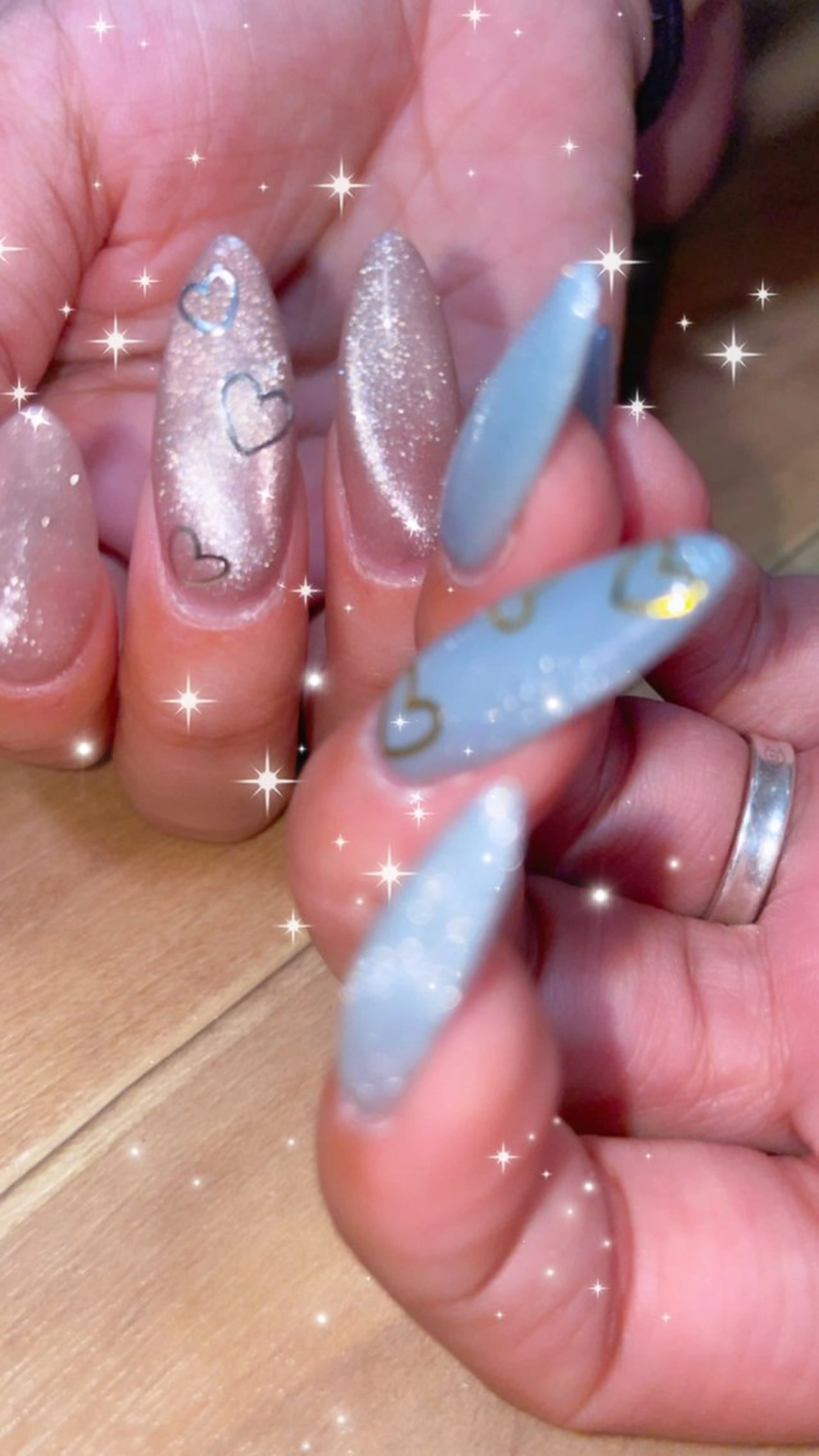 ネイル 長さ出し プライベートサロン le'aのネイルデザイン