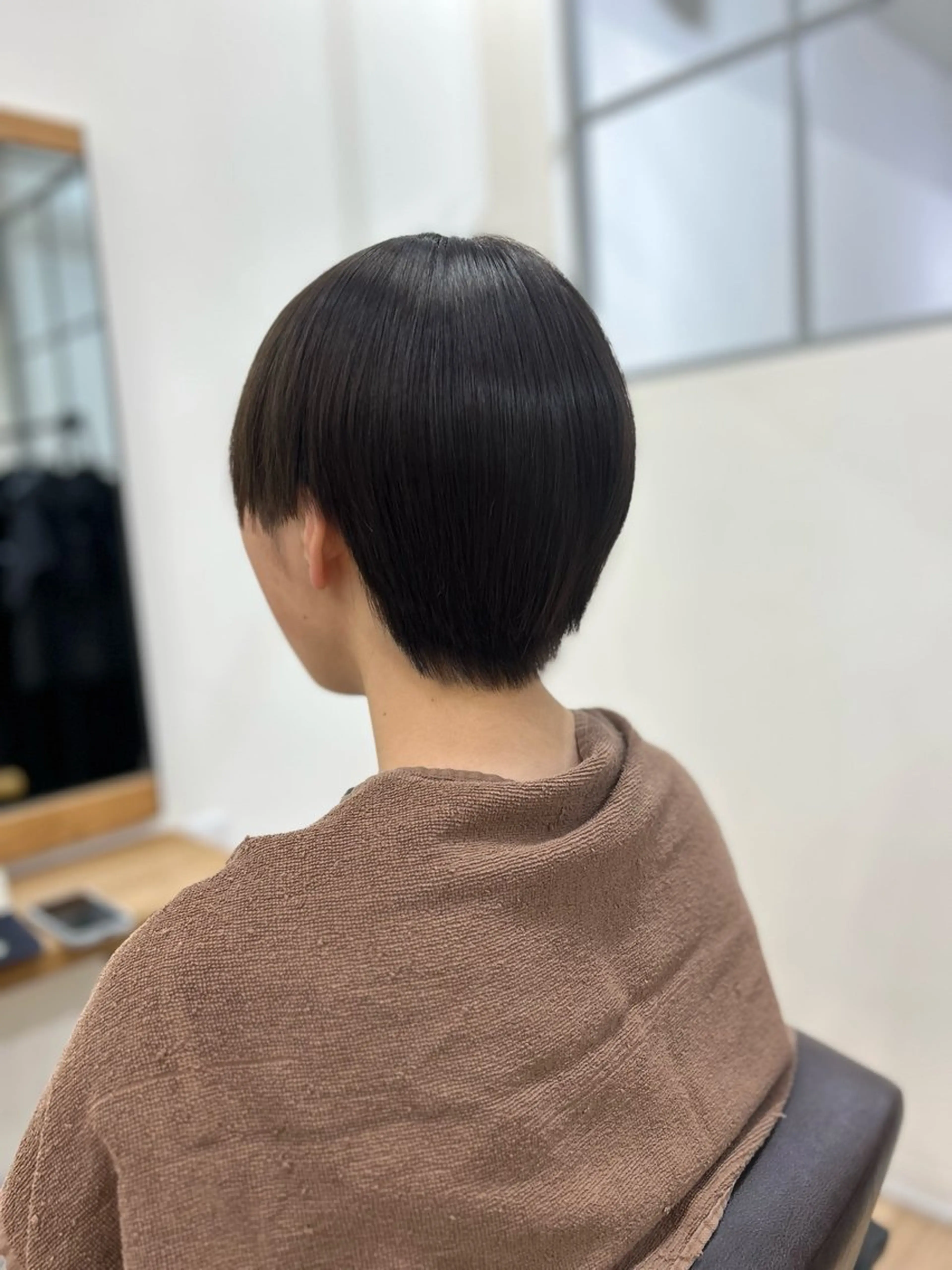 ショート 縮毛矯正 hair salon cream所属・原 夢歩のヘアスタイル