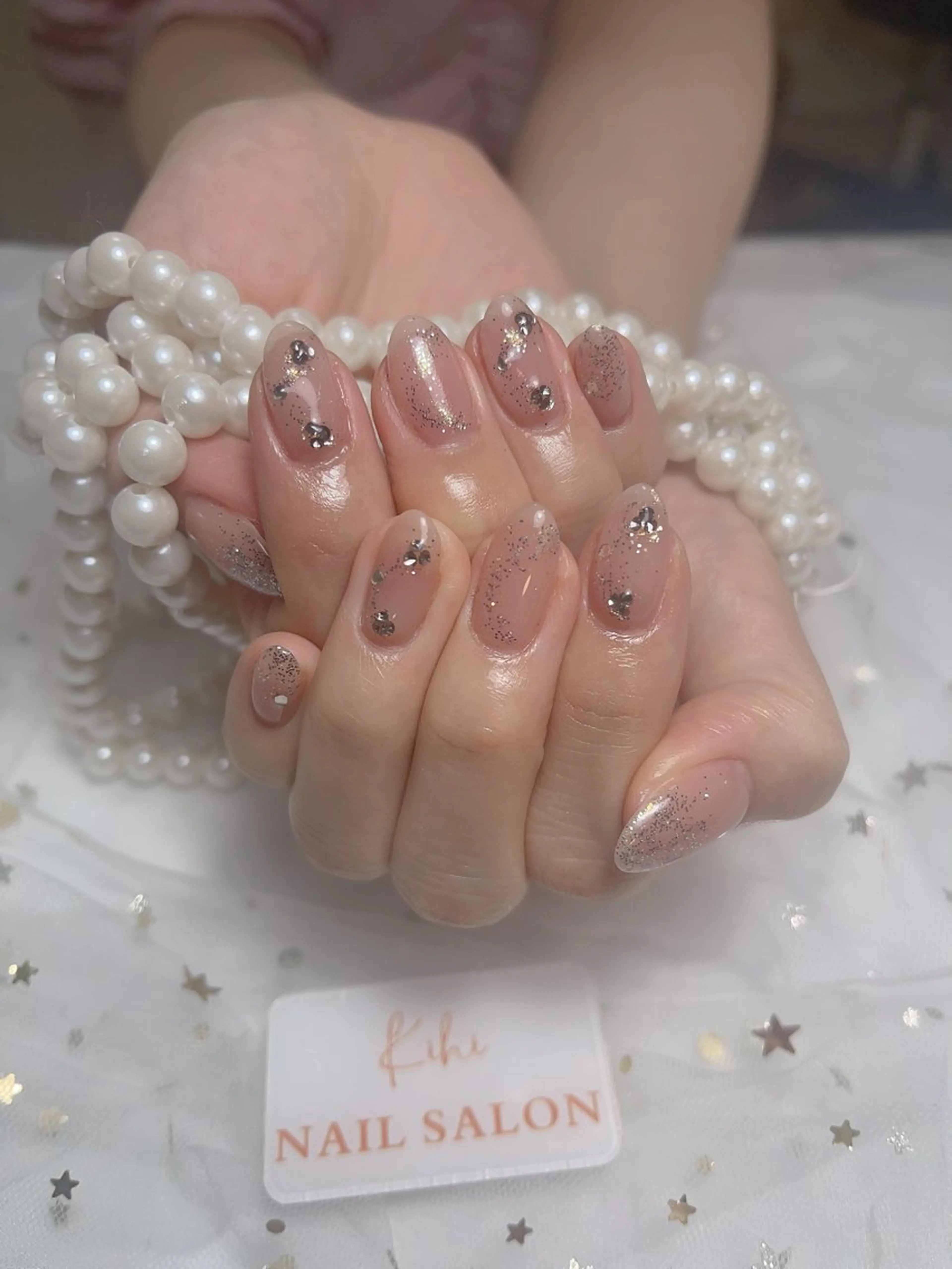 ネイル アートネイル フレンチネイル ジェルネイル グラデーション 韓国ネイル ハンドネイル ハンドケア さくら💮💮 【オフ無料】のネイルデザイン