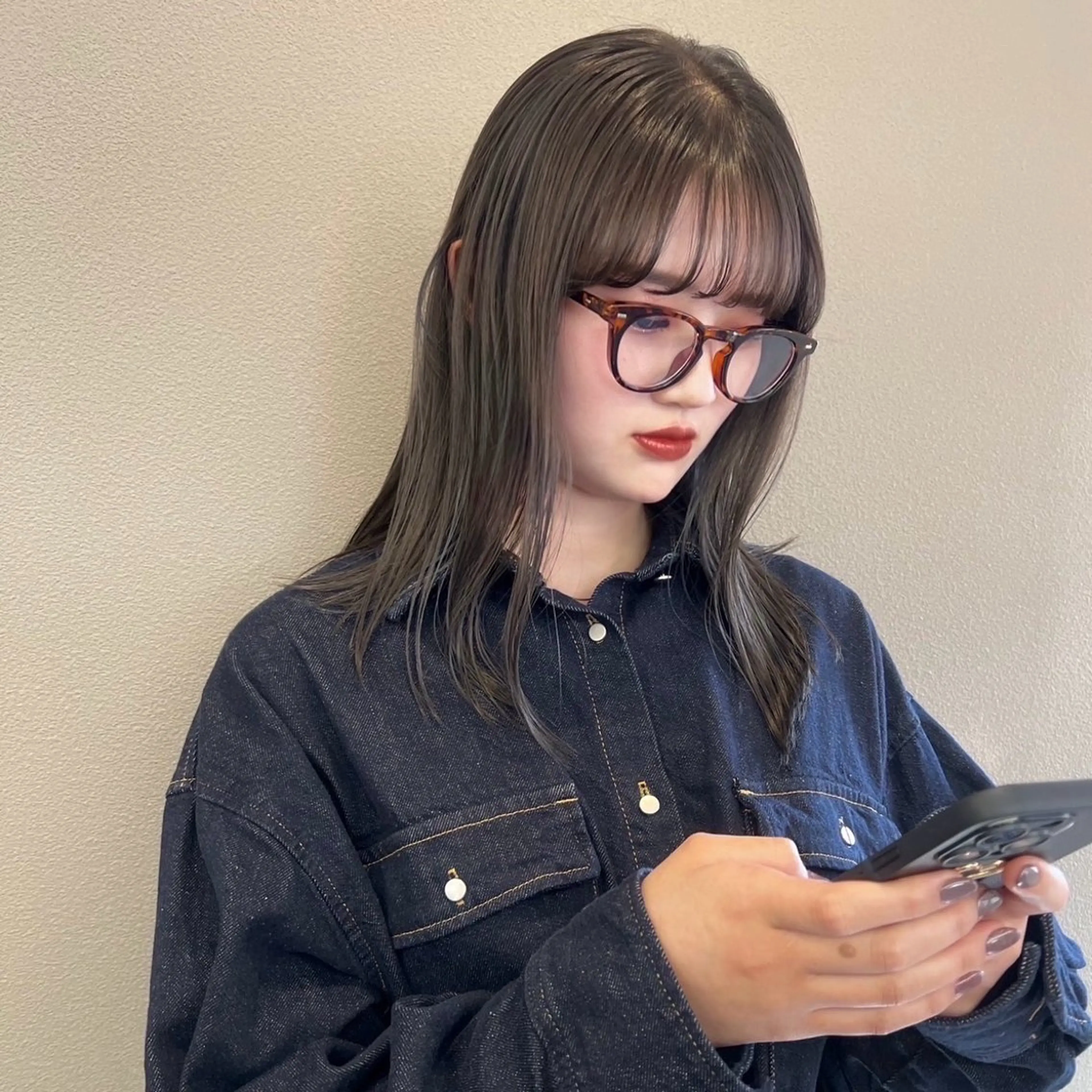 セミロング カラー カット ヘアカラー ...alley/Dreap所属・パーマ/透明感カラー 元町🌱takutoのヘアスタイル