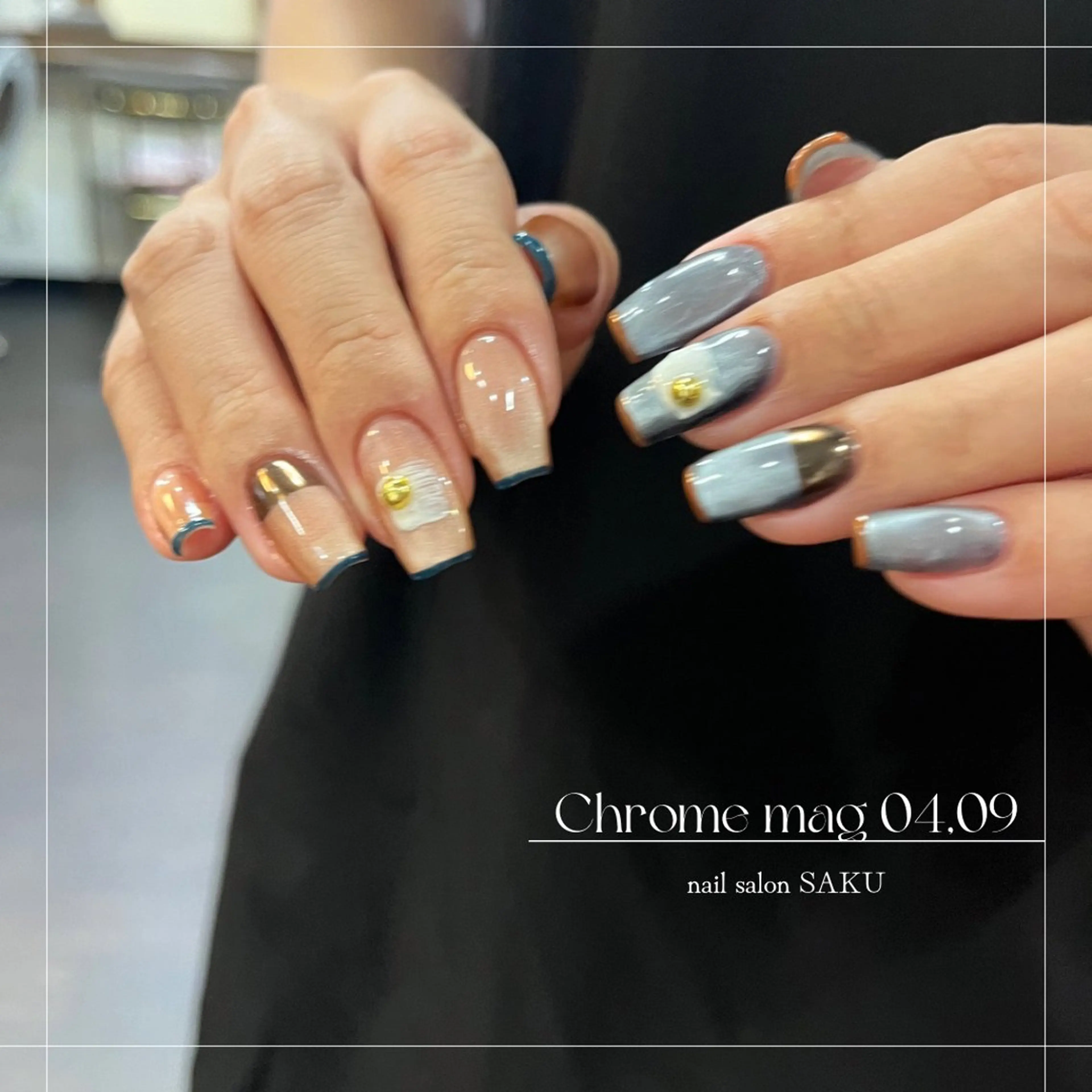 ネイル ニュアンスネイル シンプルネイル ハンドネイル SAKU  nail[サクネイル]所属・SAKU nail 作島茜のネイルデザイン