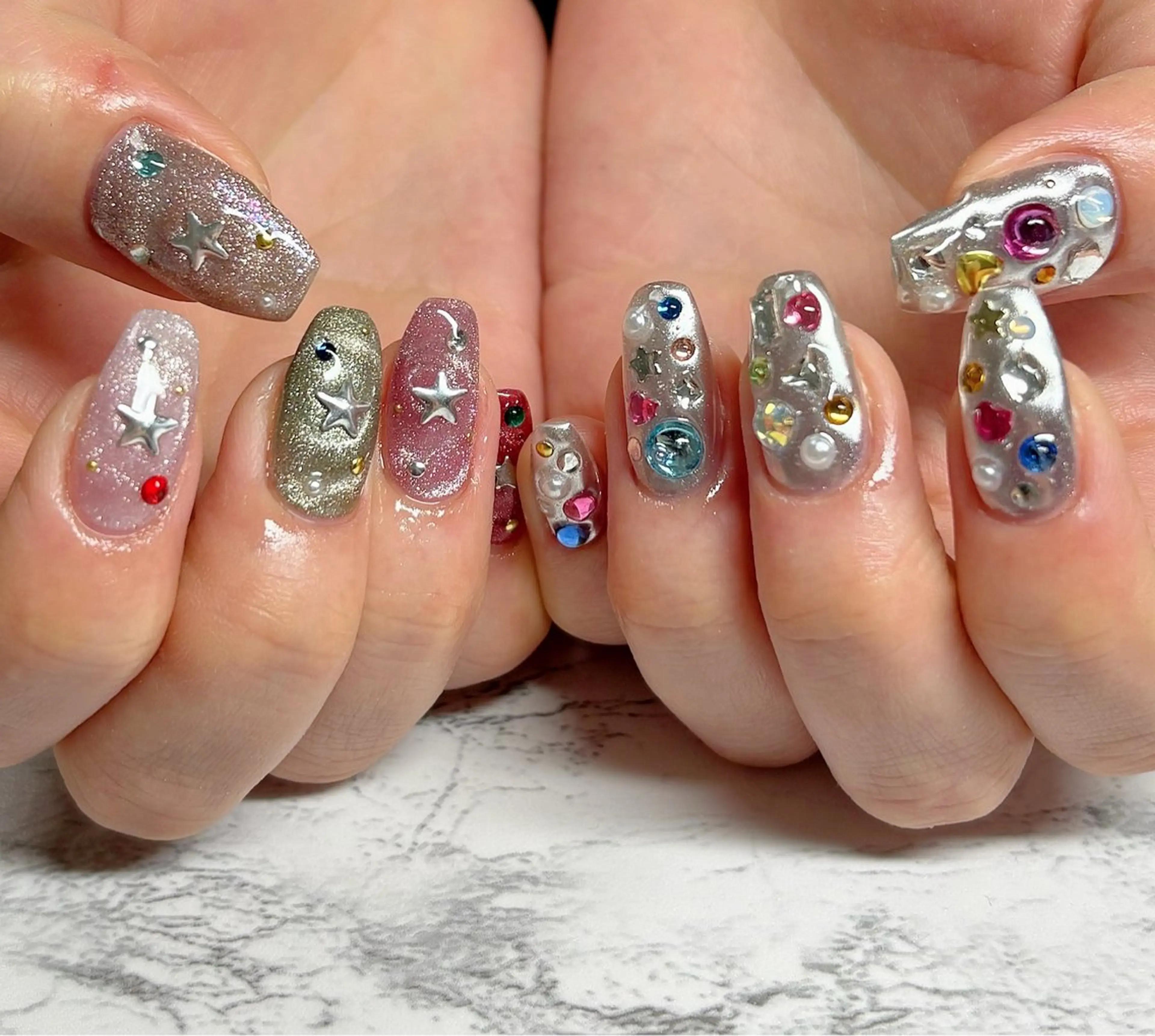 ネイル ハンドネイル 市川駅 ✿中津のネイルデザイン