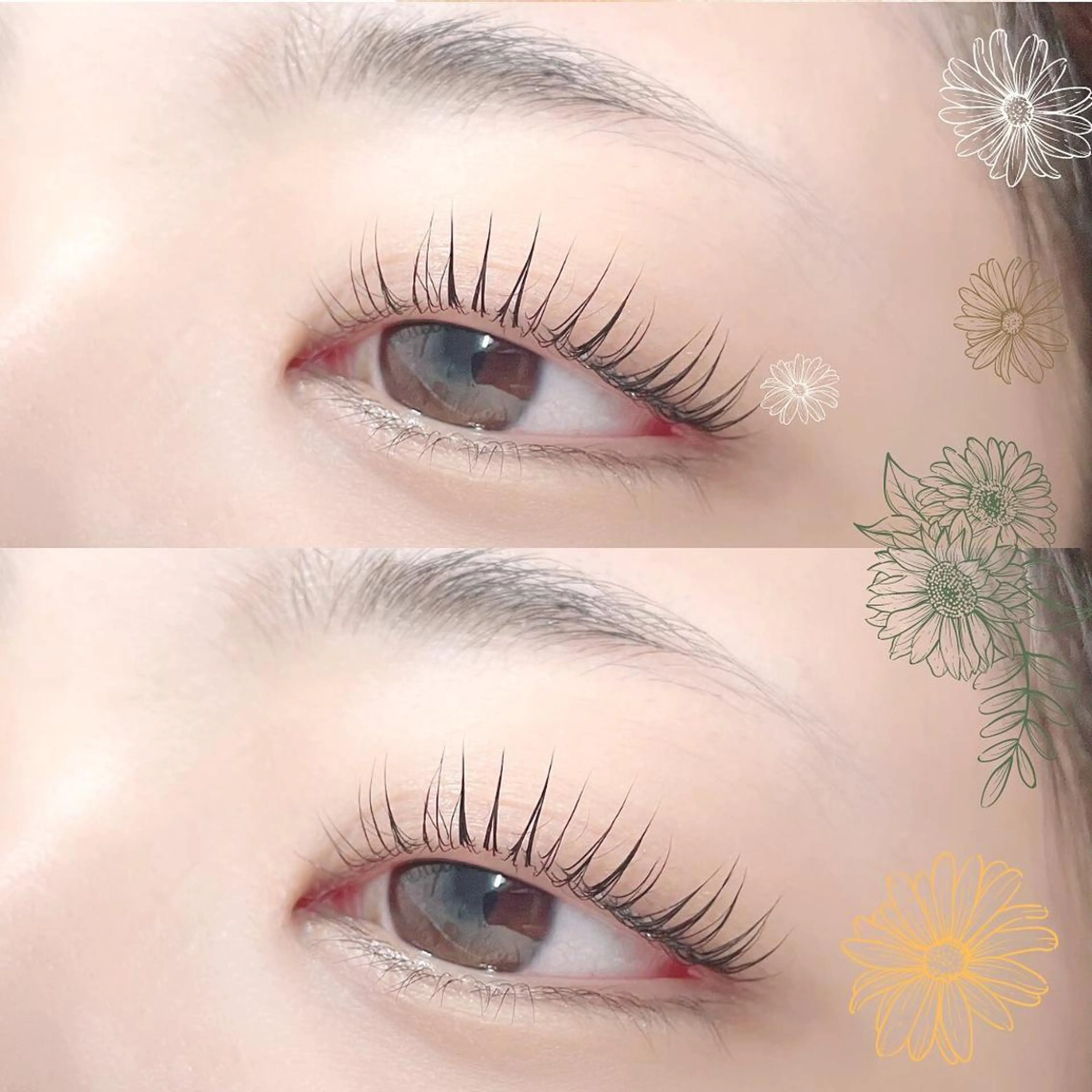 マツエク・マツパ パリジェンヌラッシュリフト まつげパーマ 下まつげエクステ 一重×まつ毛パーマ ボリュームラッシュ Mon mignonのマツエク・マツパデザイン