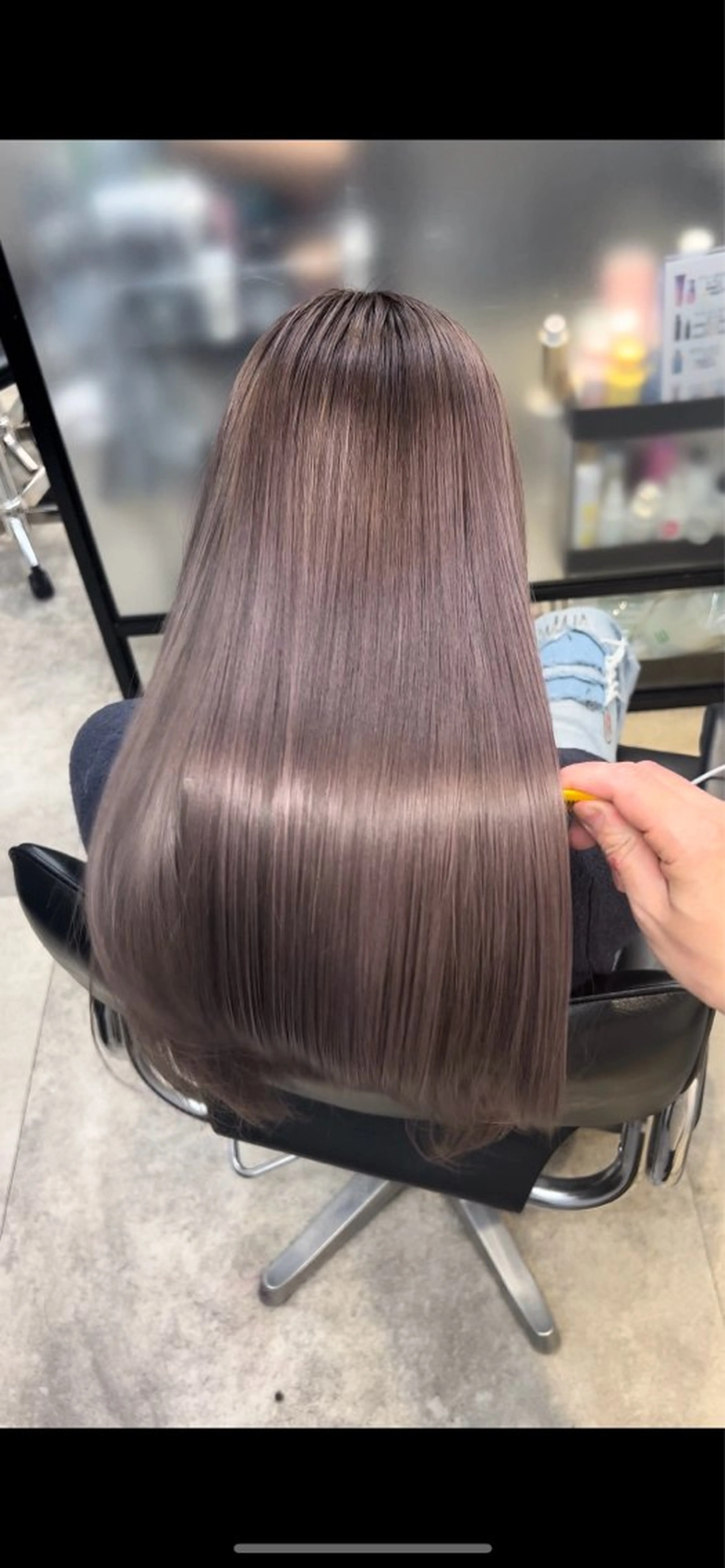 ロング カラー 及川シゲル 髪質改善講師のヘアスタイル