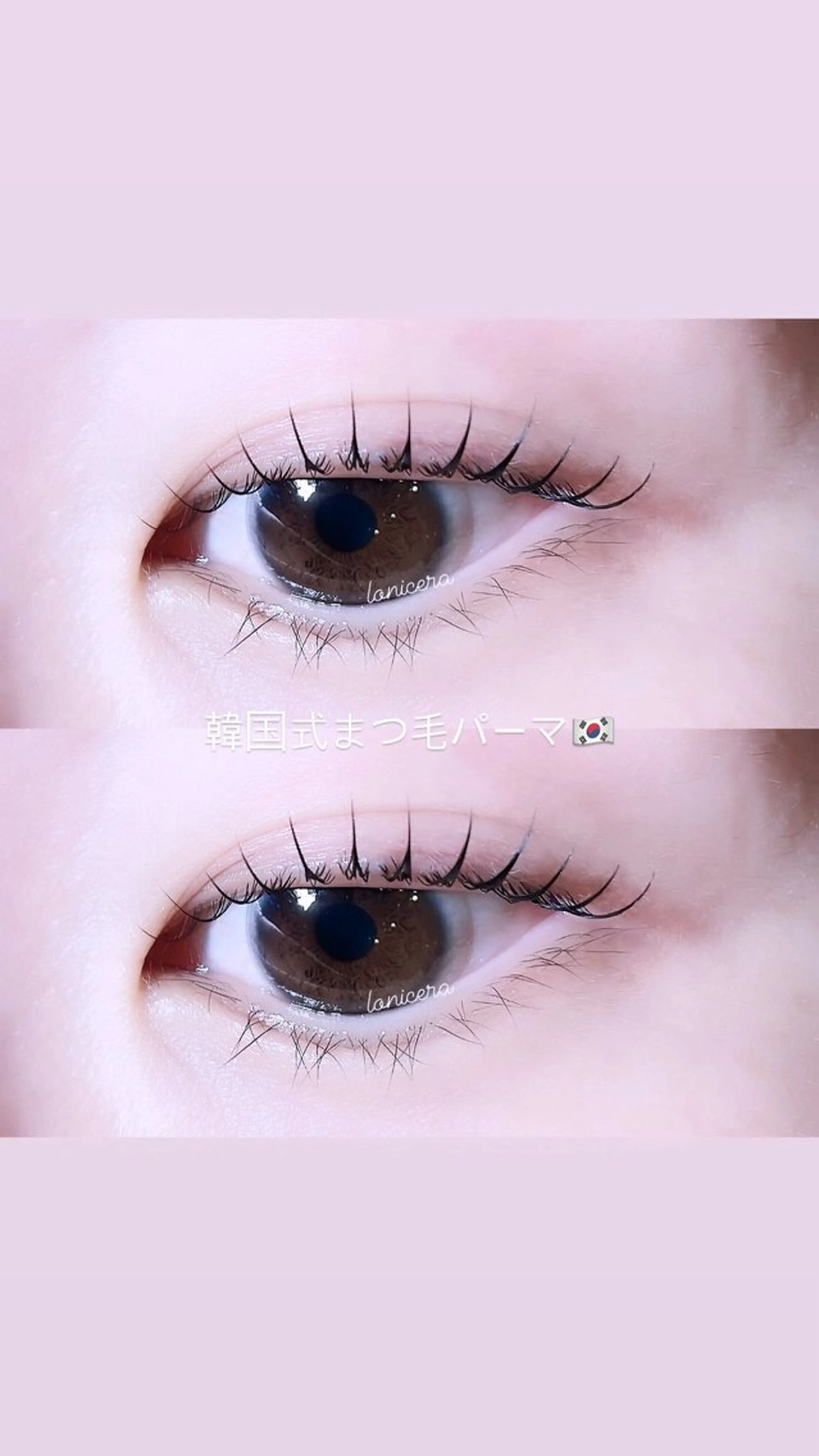 マツエク・マツパ 韓国風マツエク 一重×まつ毛パーマ ロニセラ アイラッシュのマツエク・マツパデザイン