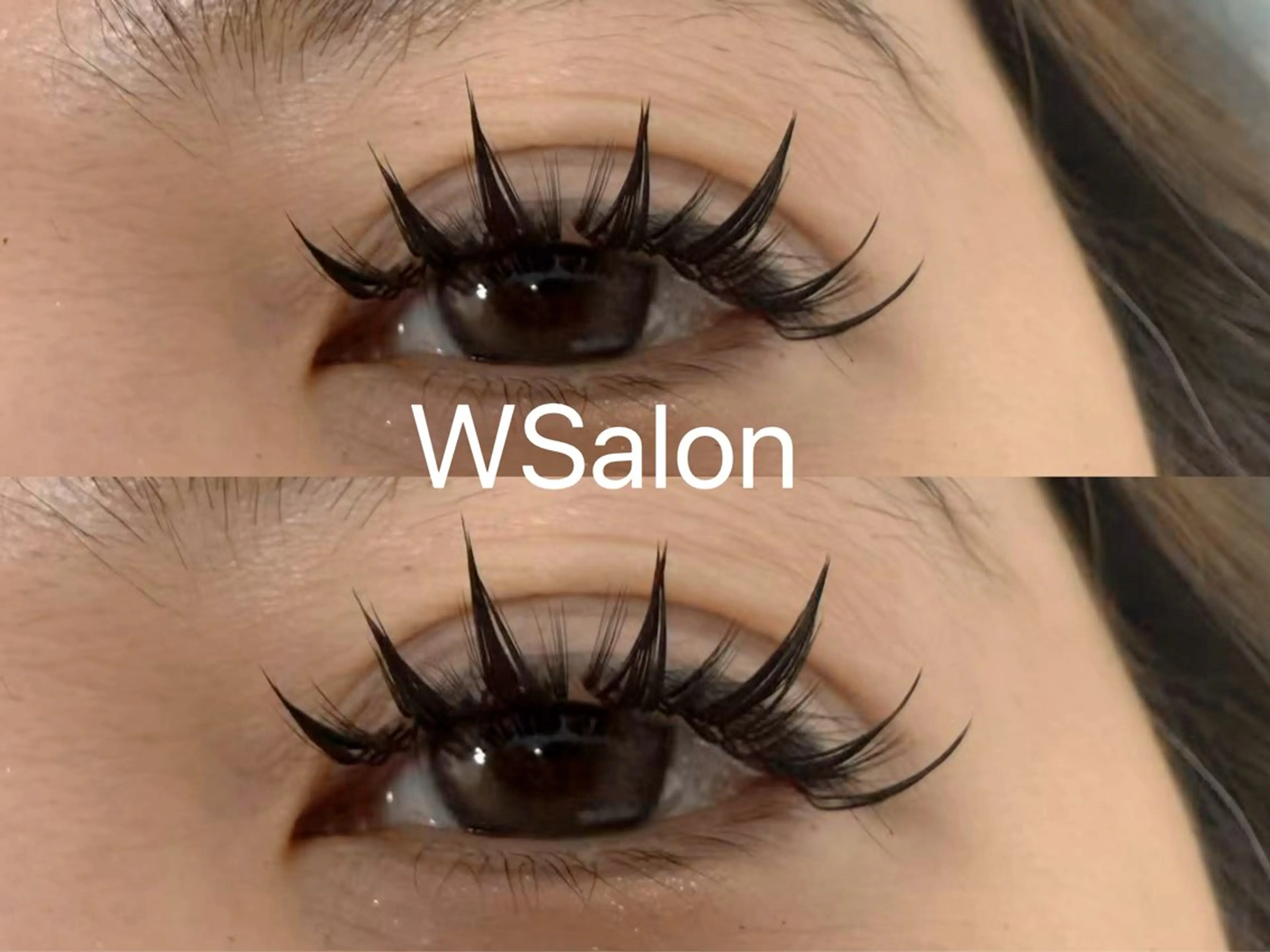 マツエク・マツパ 付け放題 バインドロック カラーマツエク フラットラッシュ 韓国風マツエク W Salon アイラッシュのマツエク・マツパデザイン