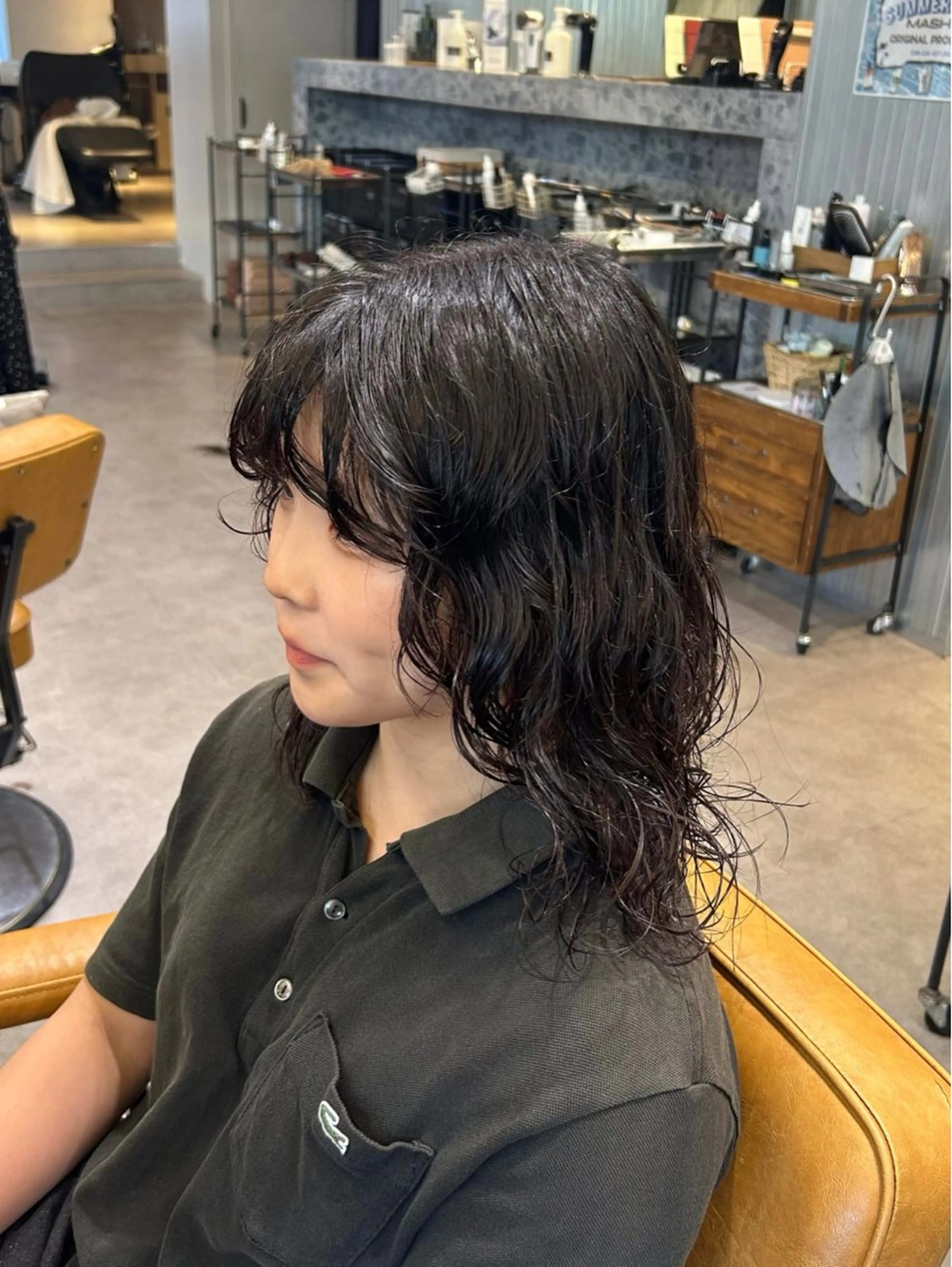 前髪パーマ+レディースカット✂︎(スタイル相談◎)の写真