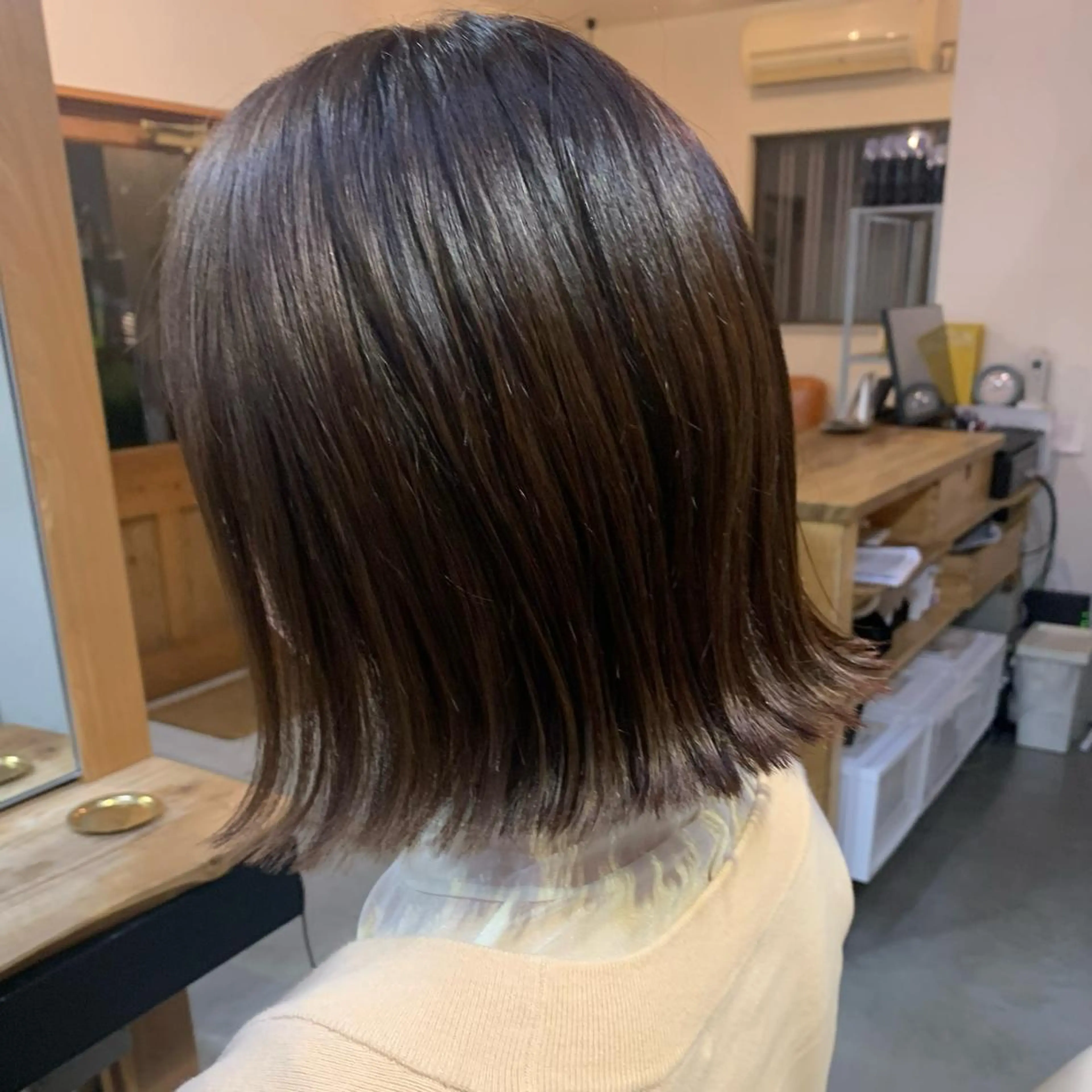 ミディアム カラー 物井 南帆 （ものいみほ）のヘアスタイル