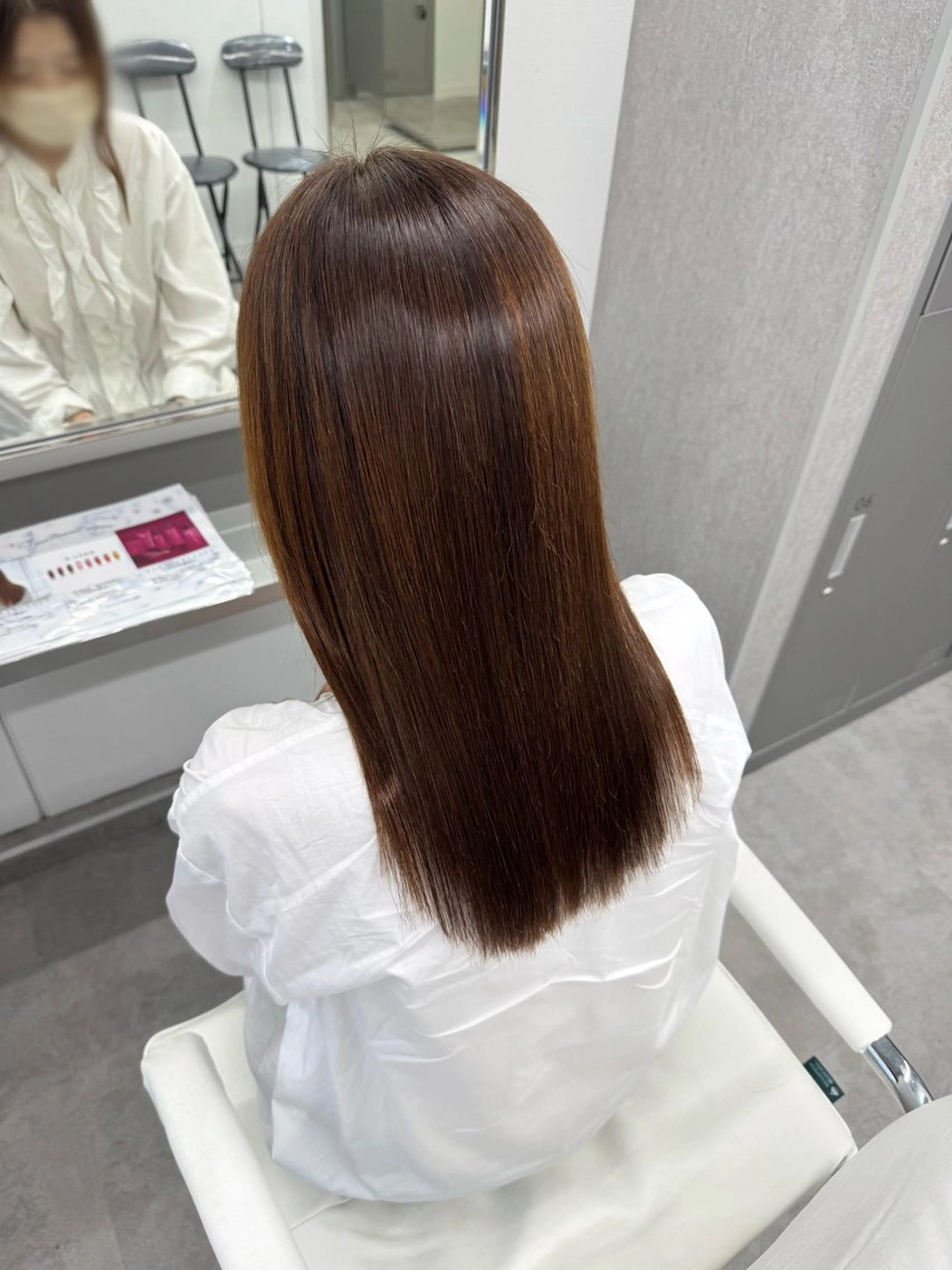 セミロング ヘアアレンジ カット 縮毛矯正 🕯コバ/レイヤー/ 透明感/縮毛🕯のヘアスタイル