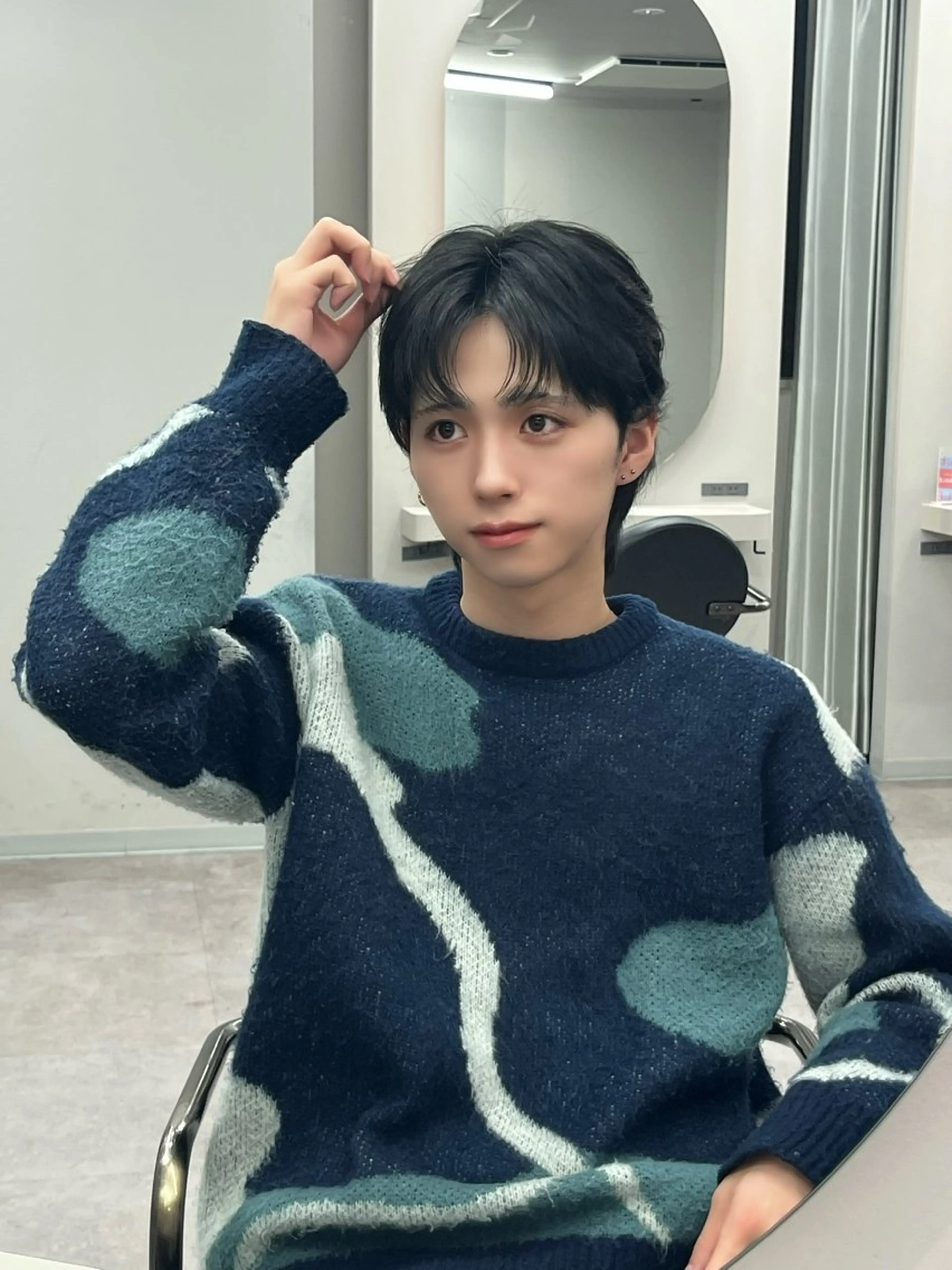 メンズ カット NARE所属・アイカ🐺 ナチュラル韓国ヘアのヘアスタイル