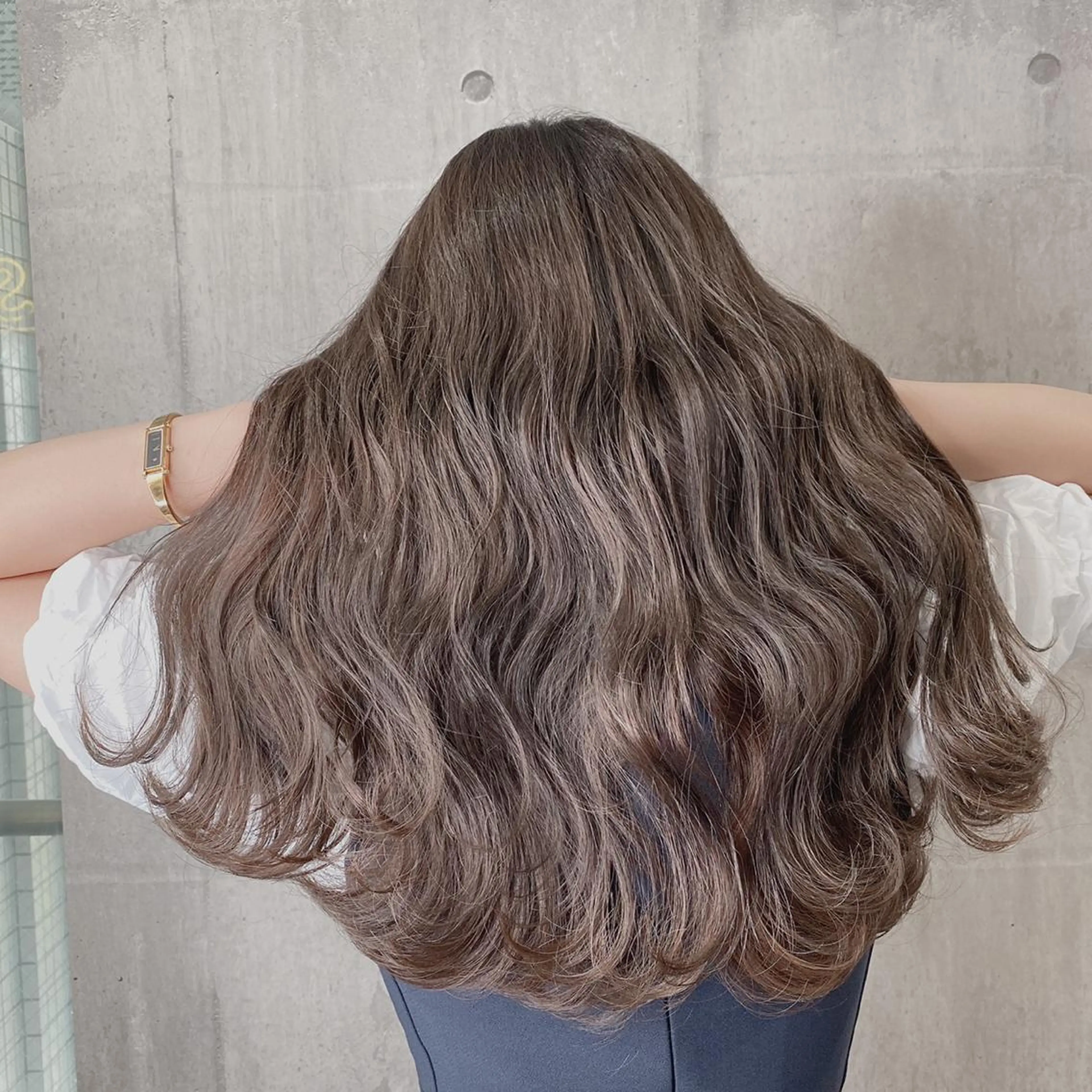 ロング カラー グレージュ supbytomee所属・カラー特化型サロン #SUP.のヘアスタイル