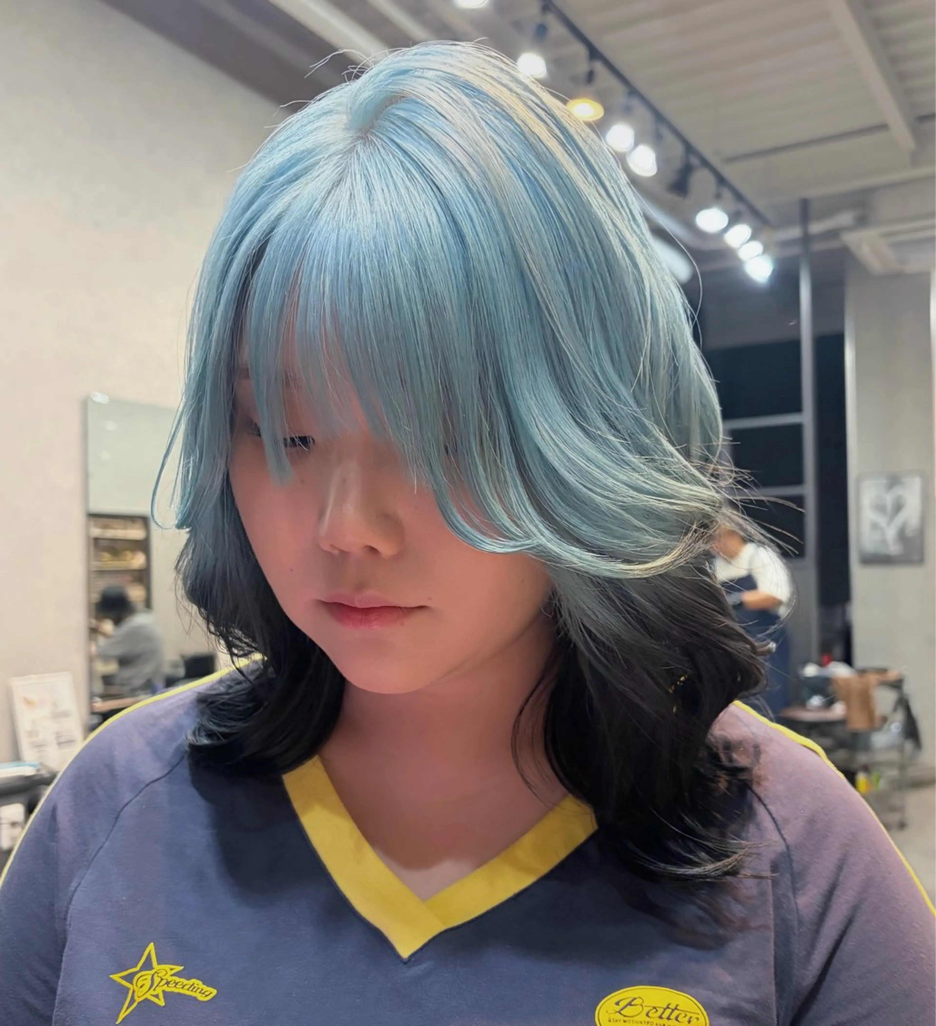 ミディアム カラー ヘアカラー トリートメント miharu‪‪/ ハイトーン/複雑履歴のヘアスタイル