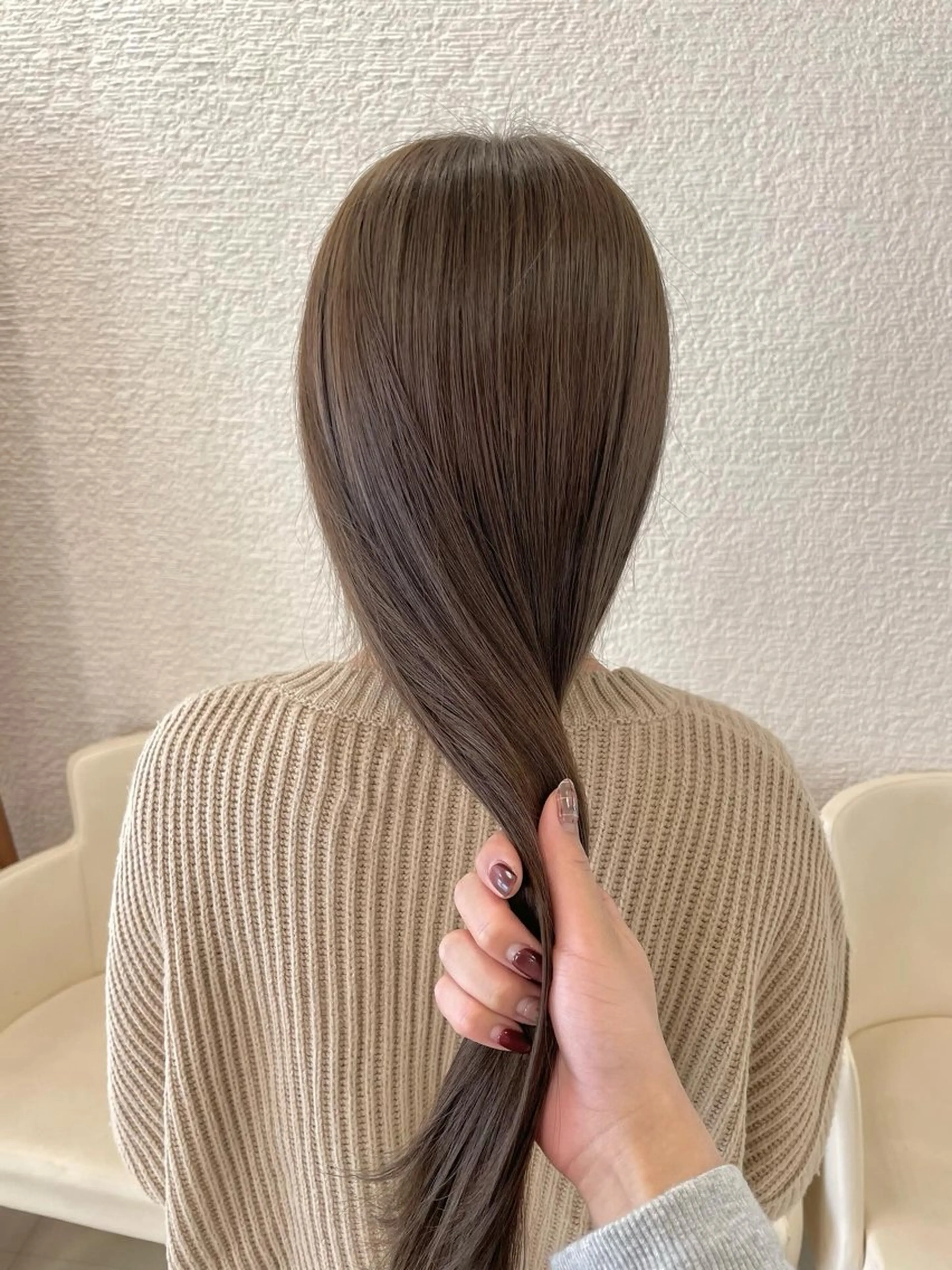 ロング カラー 透明感ワンカラー🎀 レイヤー/AOのヘアスタイル