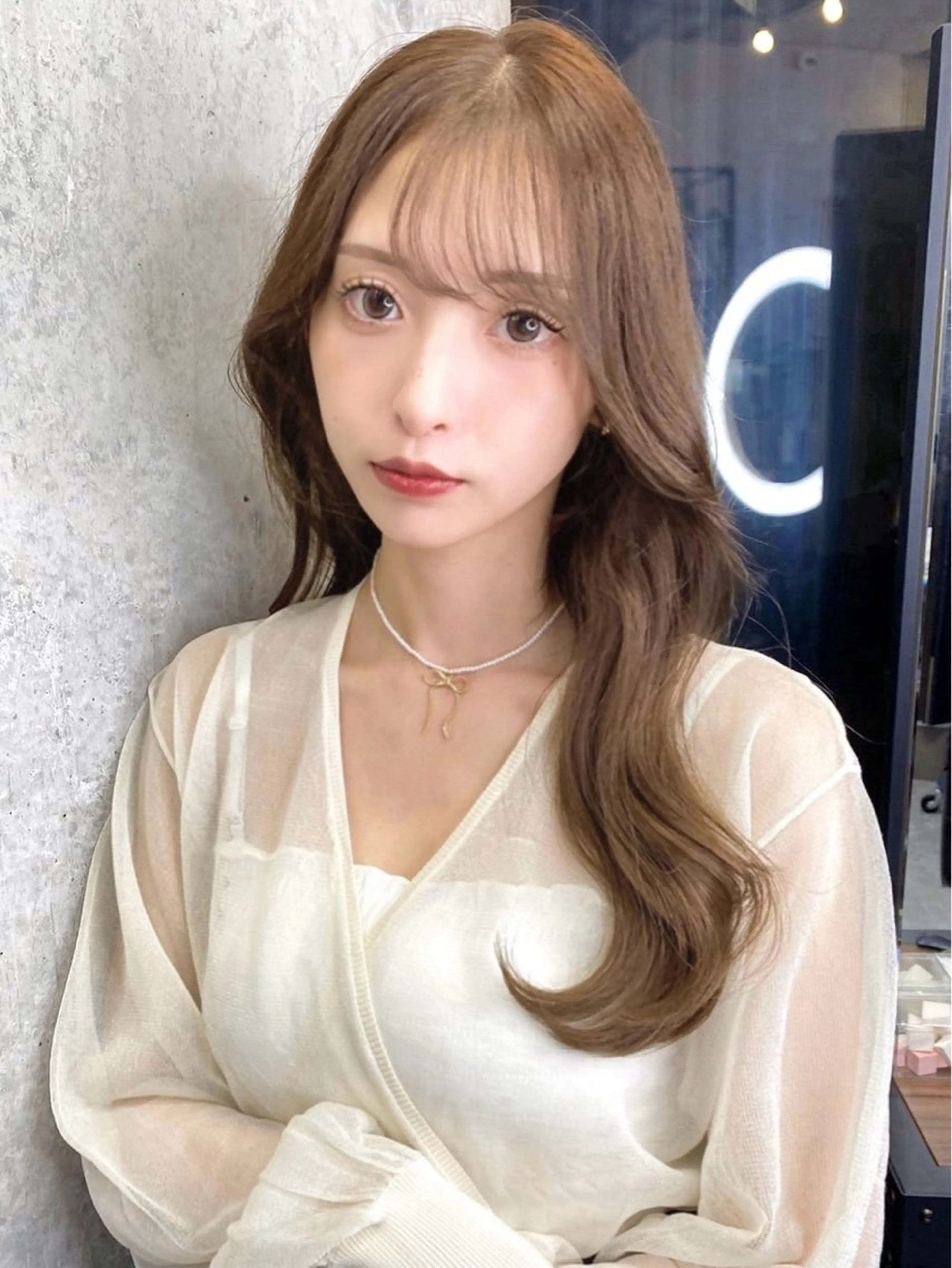 ロング 髪質改善 韓国風ヘア レイヤーカット カット トリートメント 韓国/ワンホンヘア 髪質改善/MaCoのヘアスタイル