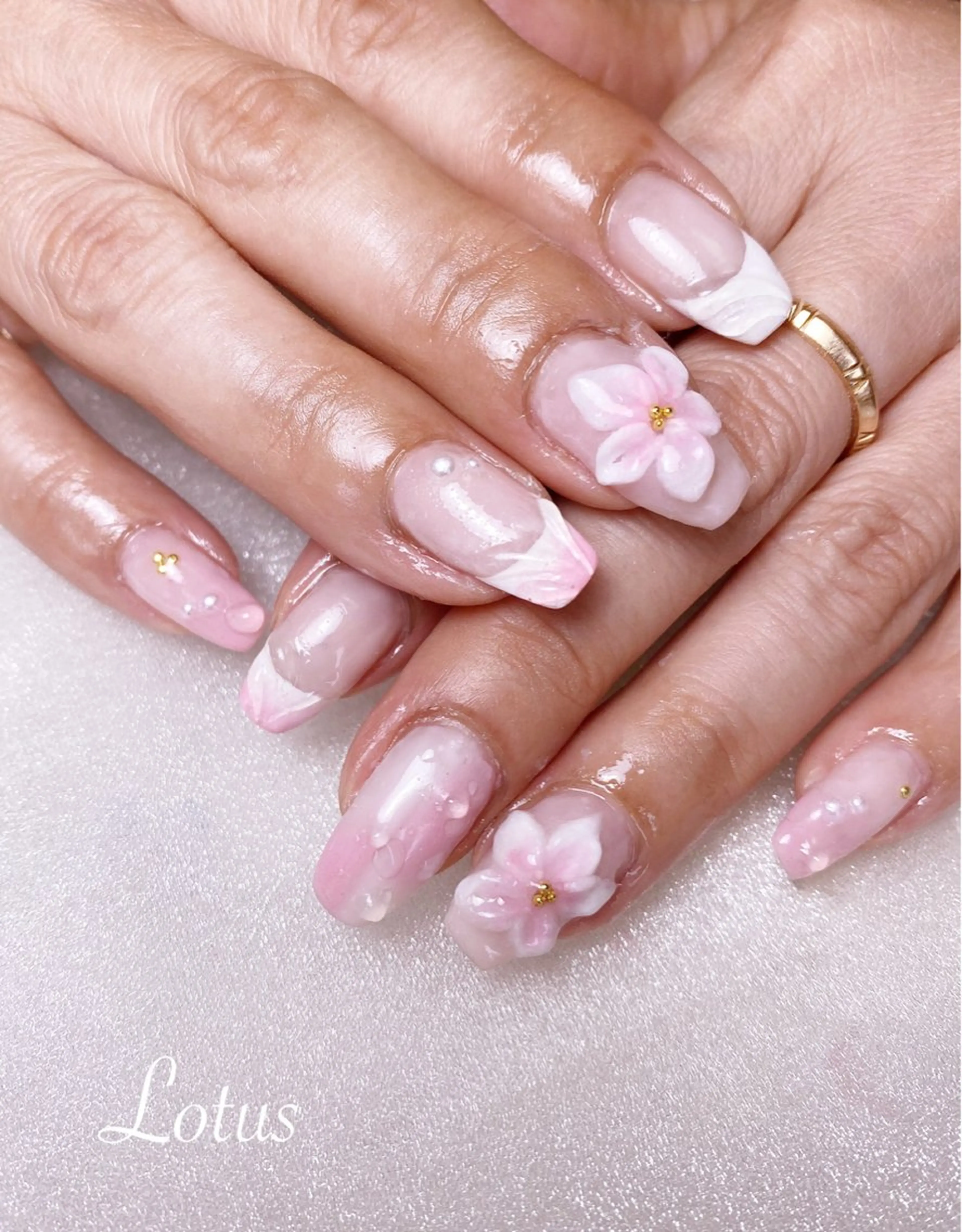 ネイル ハンドネイル ハンドケア ネイル＆脱毛 Lotus🌸のネイルデザイン