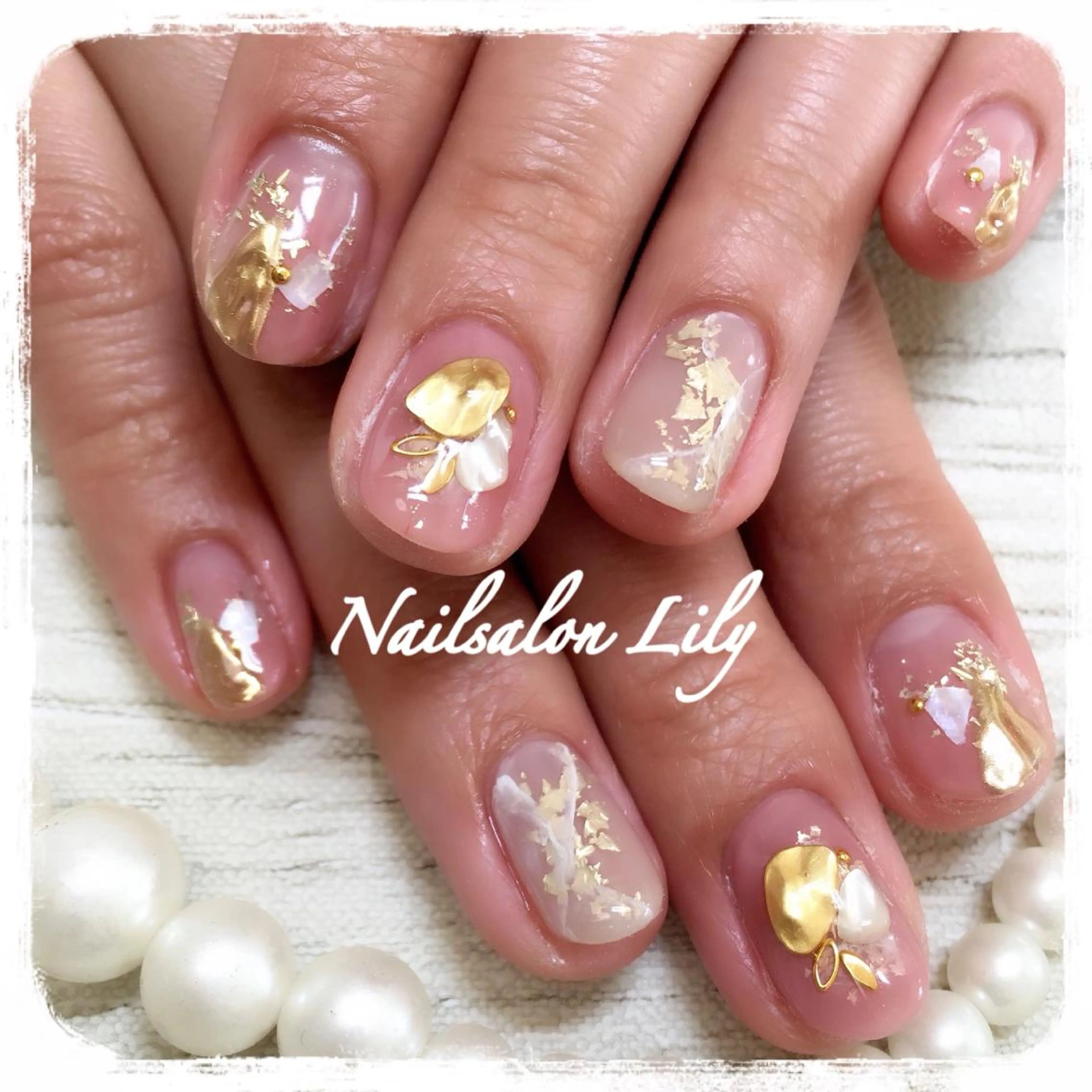 ネイル ニュアンスネイル 春ネイル ハンドネイル Nailsalon Lilyのネイルデザイン