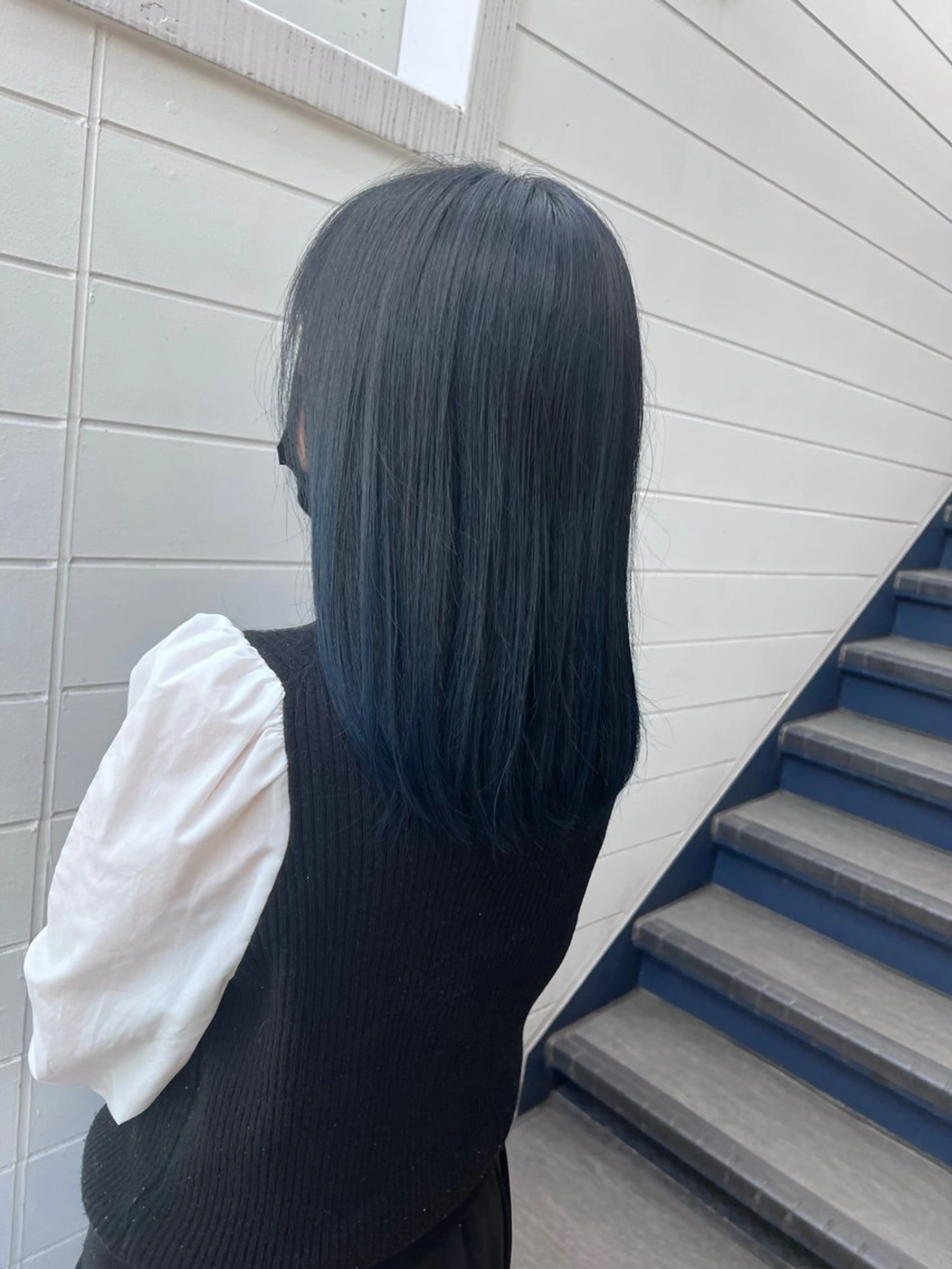 ミディアム ケアカラー 髪質改善 韓国風ヘア レイヤーカット ヘアカラー ブリーチなし/カラー 専門店ASOBIのヘアスタイル