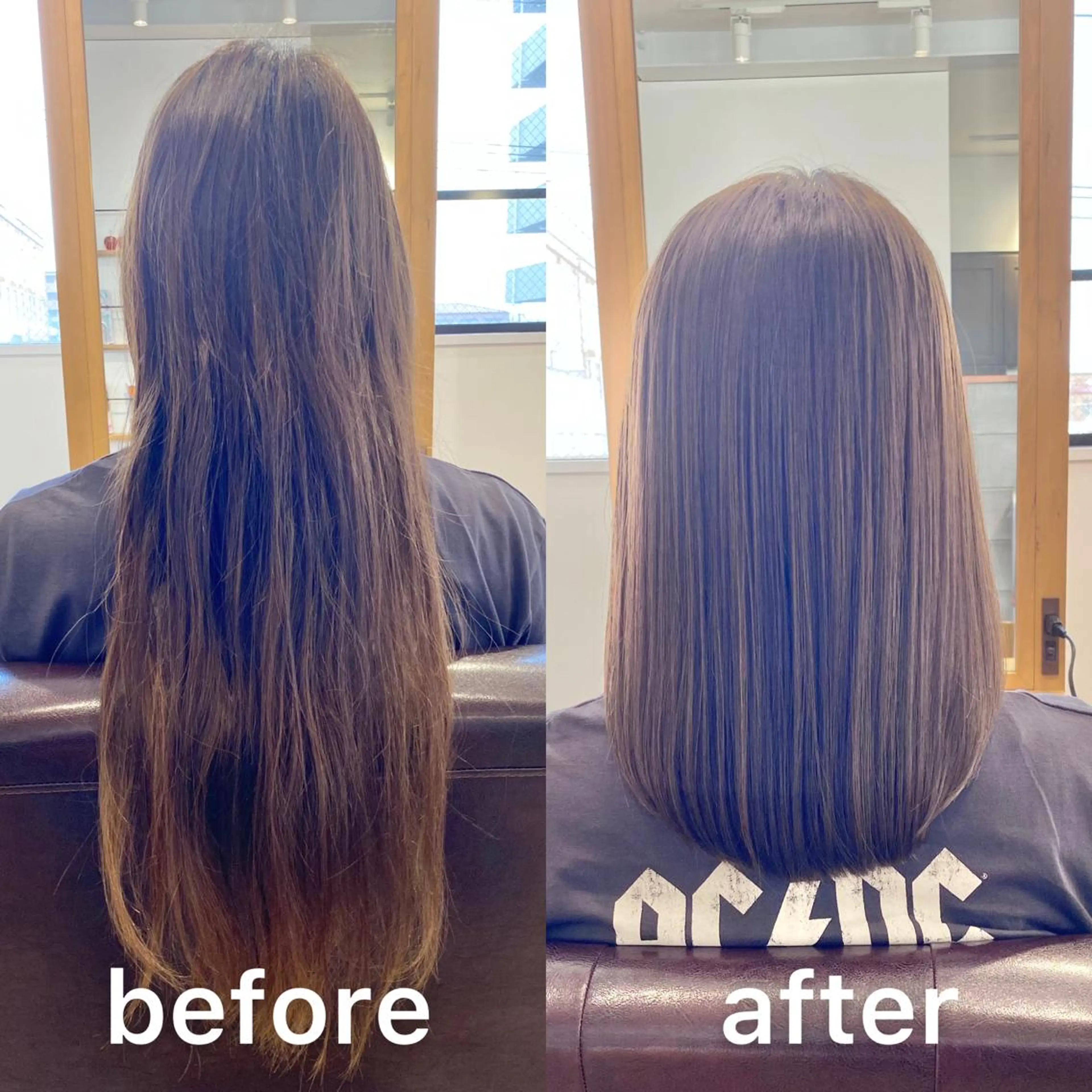 ミディアム カラー アッシュ ベージュカラー ブリーチ インナーカラー シルバー KIZU 髪質改善 オカルト怪談のヘアスタイル