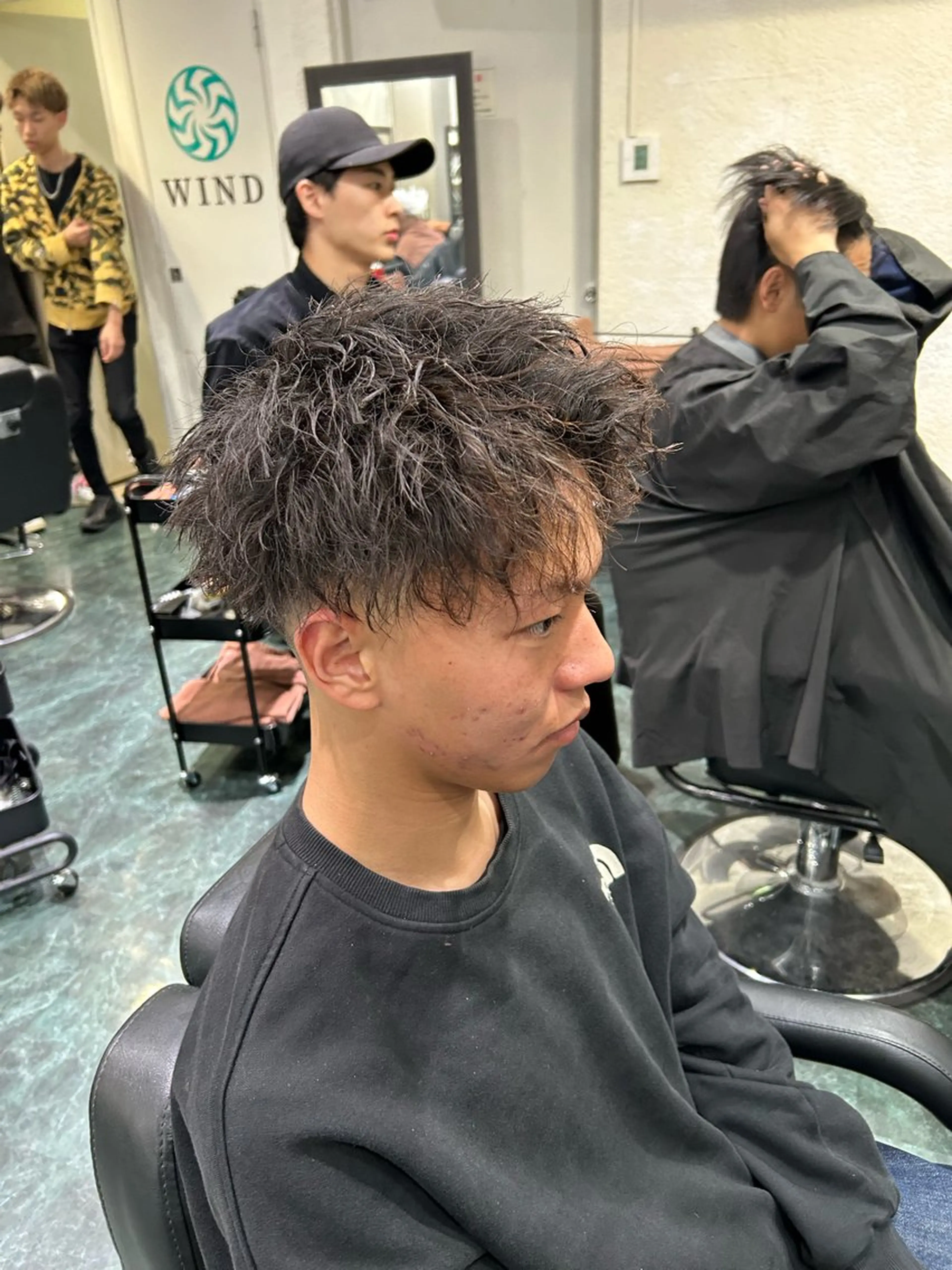 パーマ メンズ メンズ美容室 難波北川司のヘアスタイル