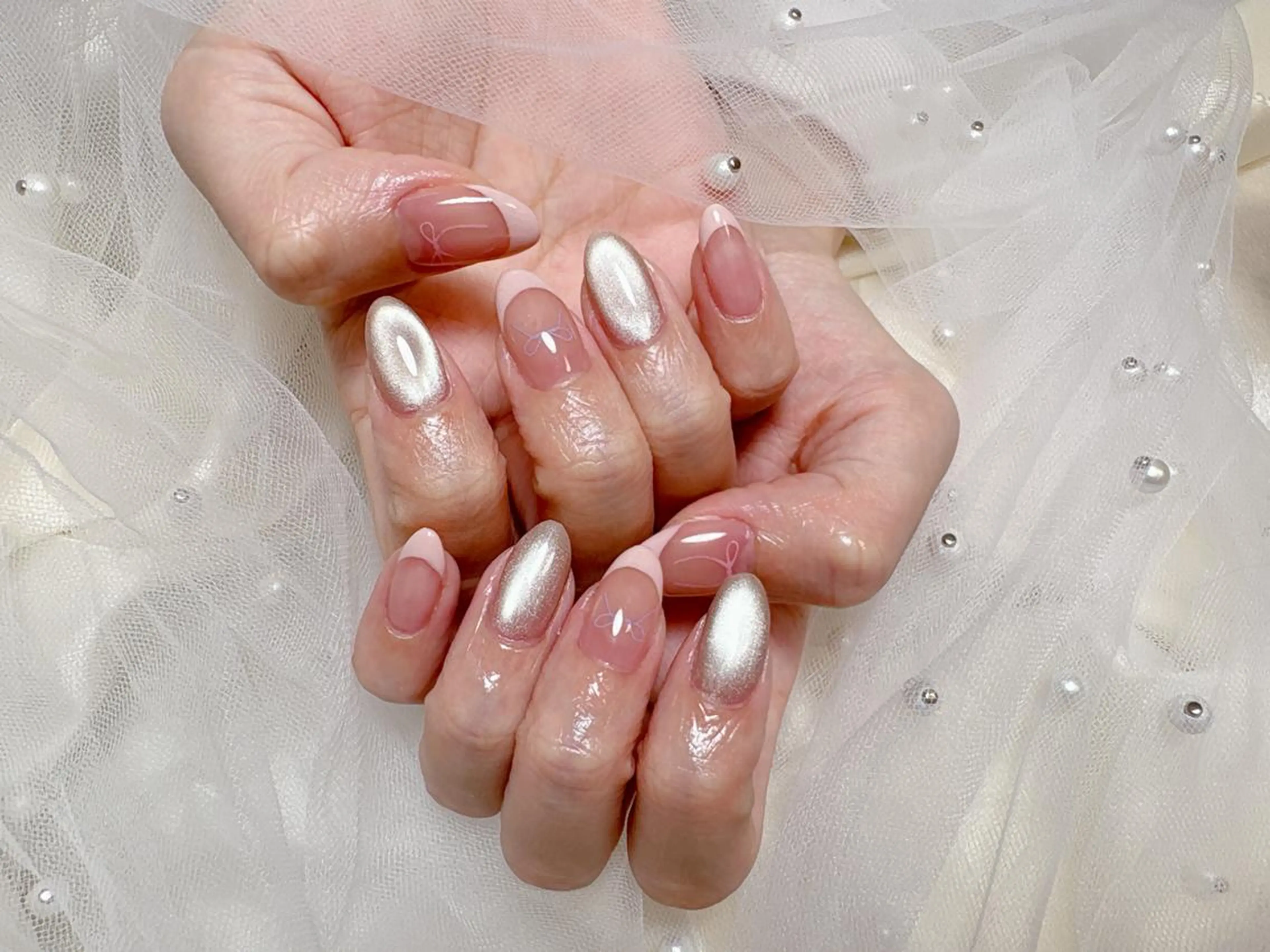 ネイル シンプルネイル 🎀長さだし船橋🎀 ネイルサロンのネイルデザイン