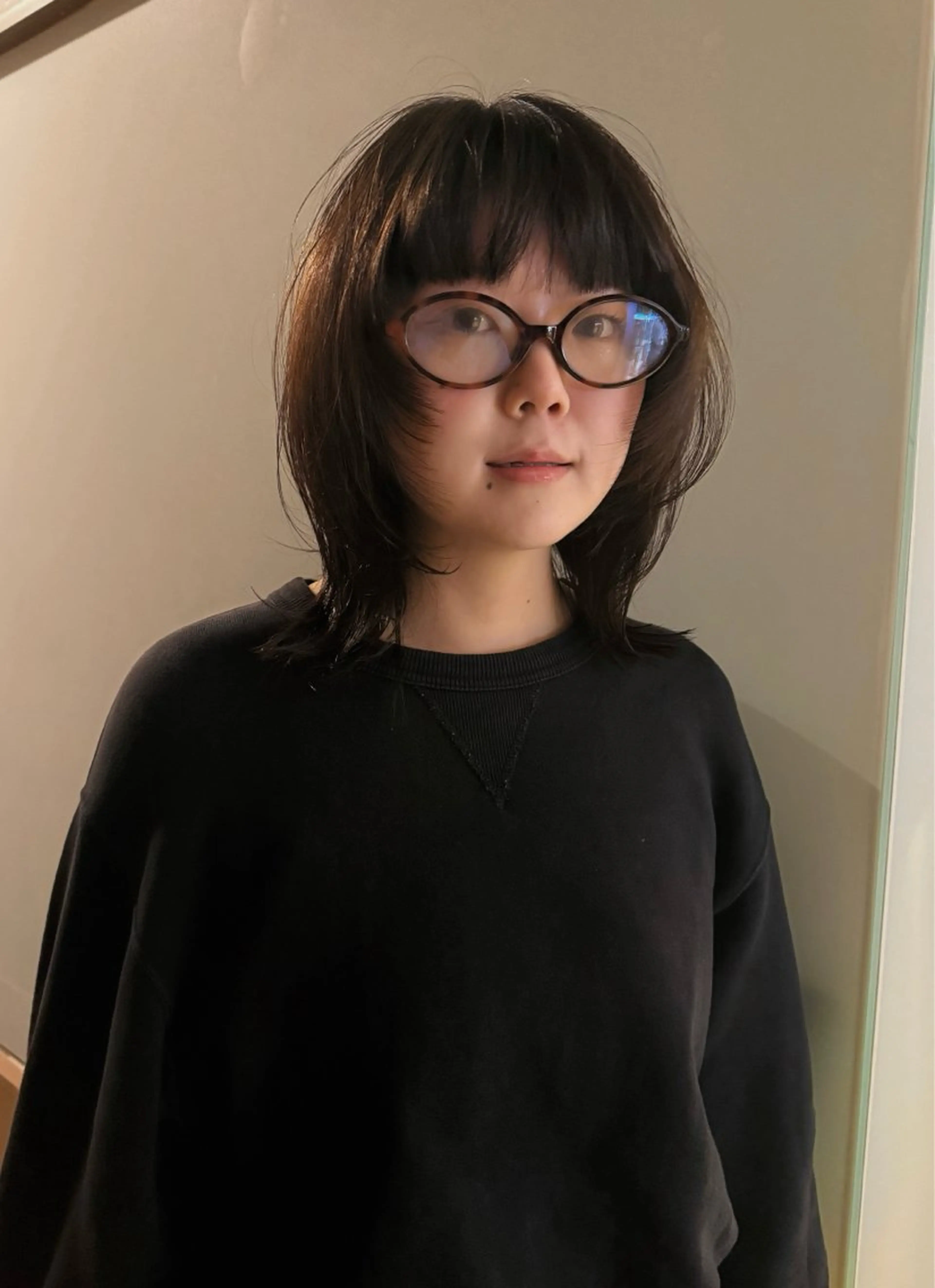 ミディアム カラー 南部 綾音のヘアスタイル