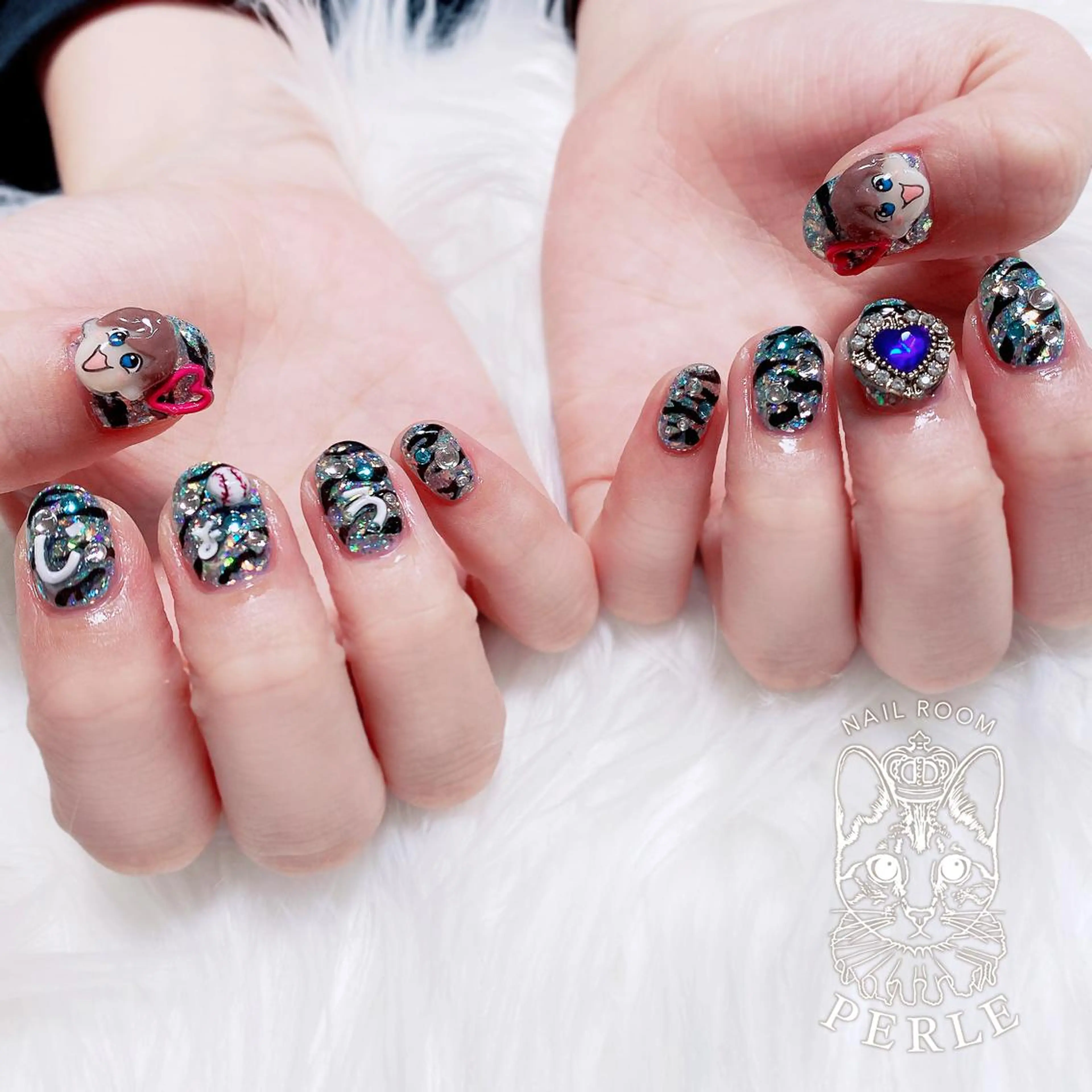 ネイル 持ち込み nail room Perleのネイルデザイン