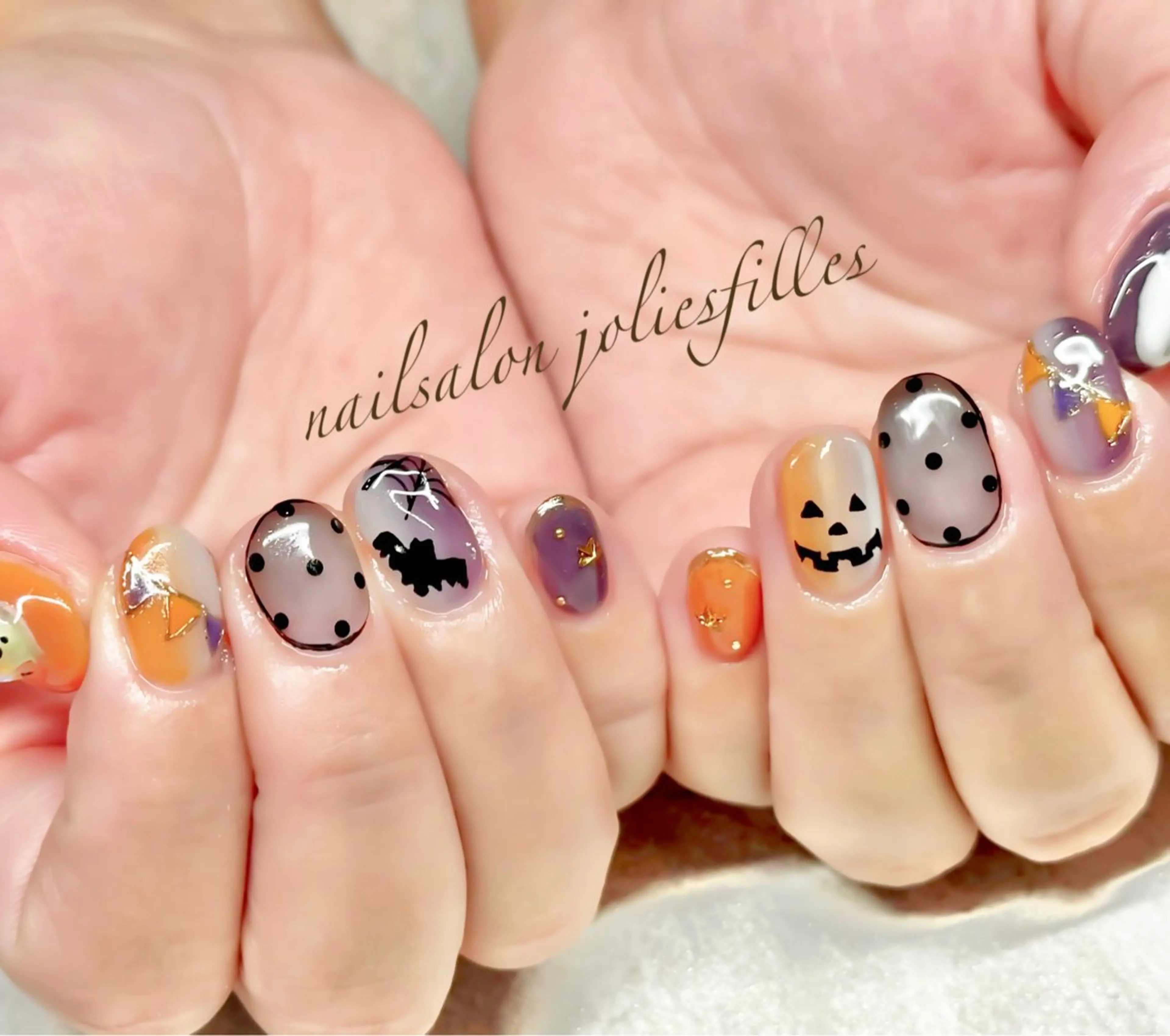ネイル ハロウィン ジョリフィーユ本店 中山のネイルデザイン