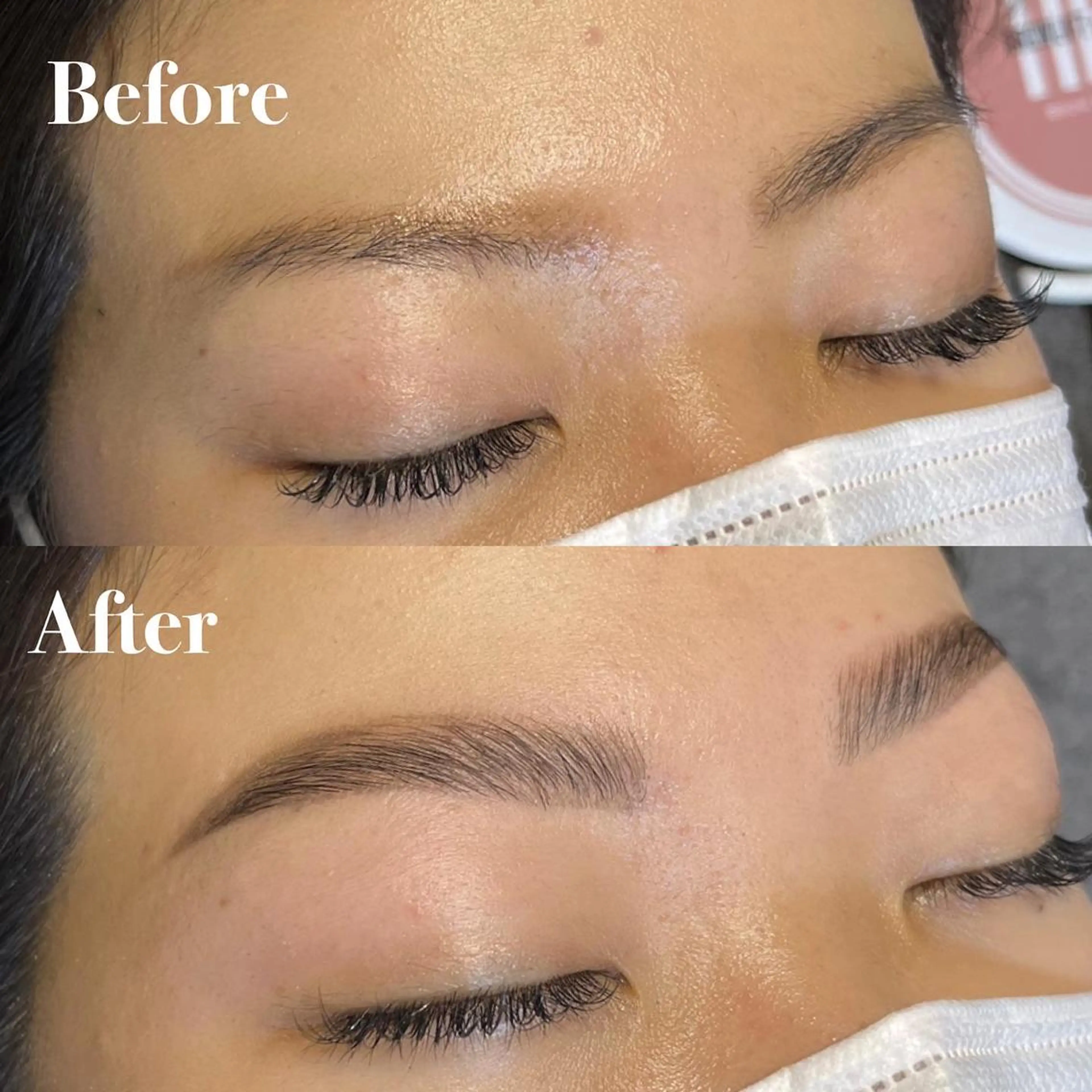 アイブロウ ハリウッドブロウリフト 眉毛と韓国肌質改善 サロン　和泉府中のエステ・リラクイメージ