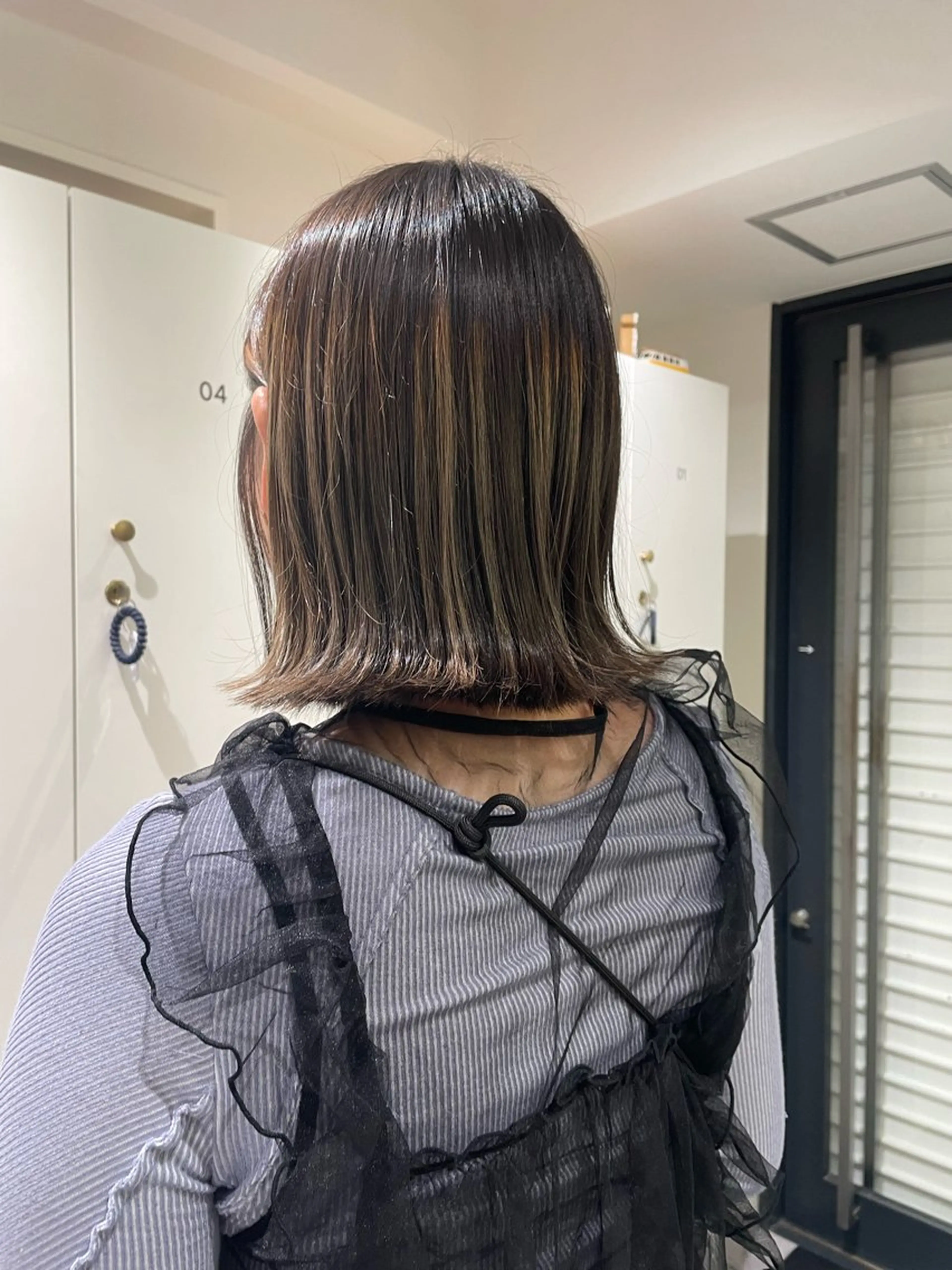 ミディアム カラー ベージュカラー モデル募集中🍤 清水 美陽のヘアスタイル