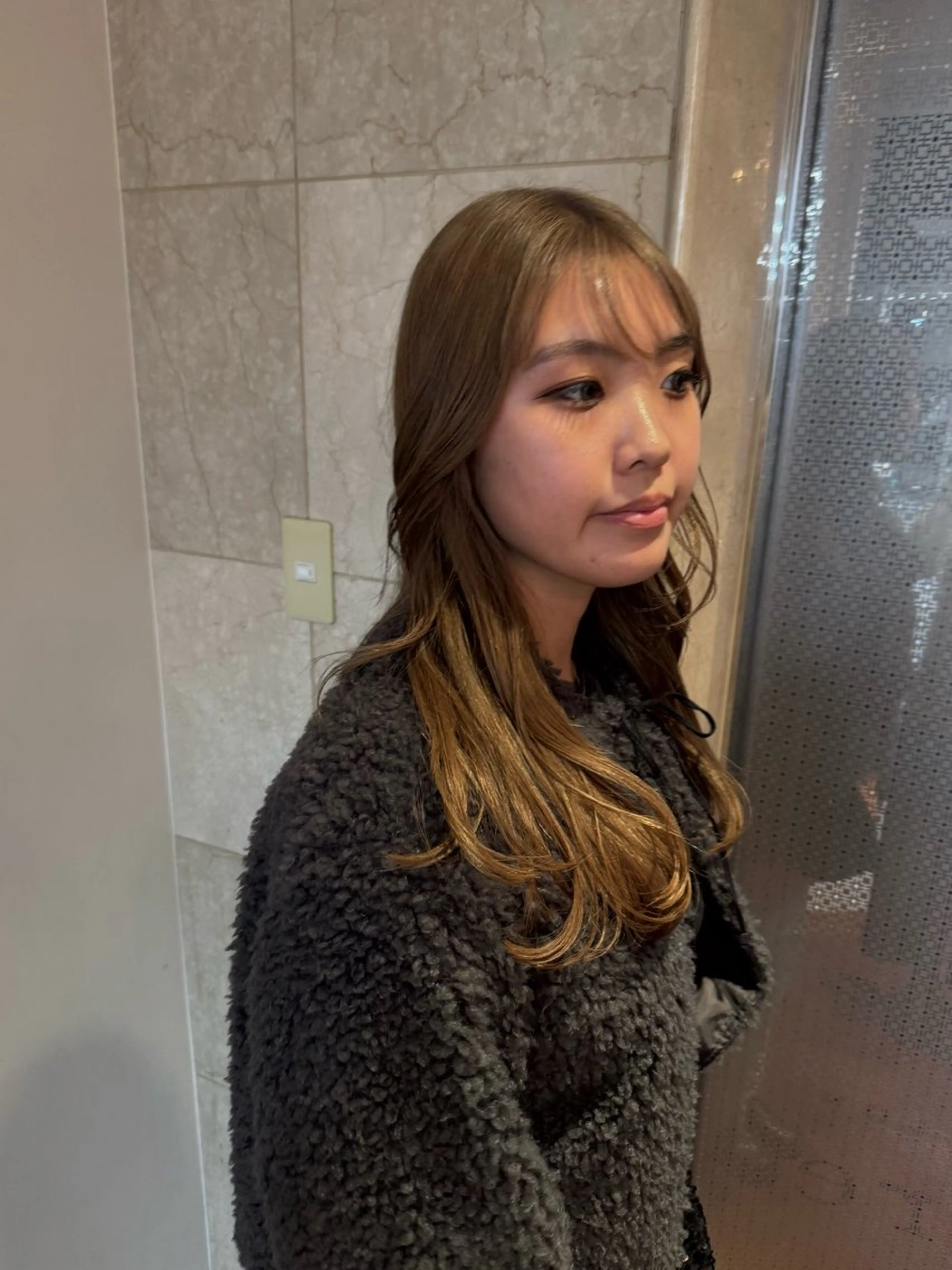 セミロング ヘアカラー トリートメント reira/堀江 /似合わせカットのヘアスタイル