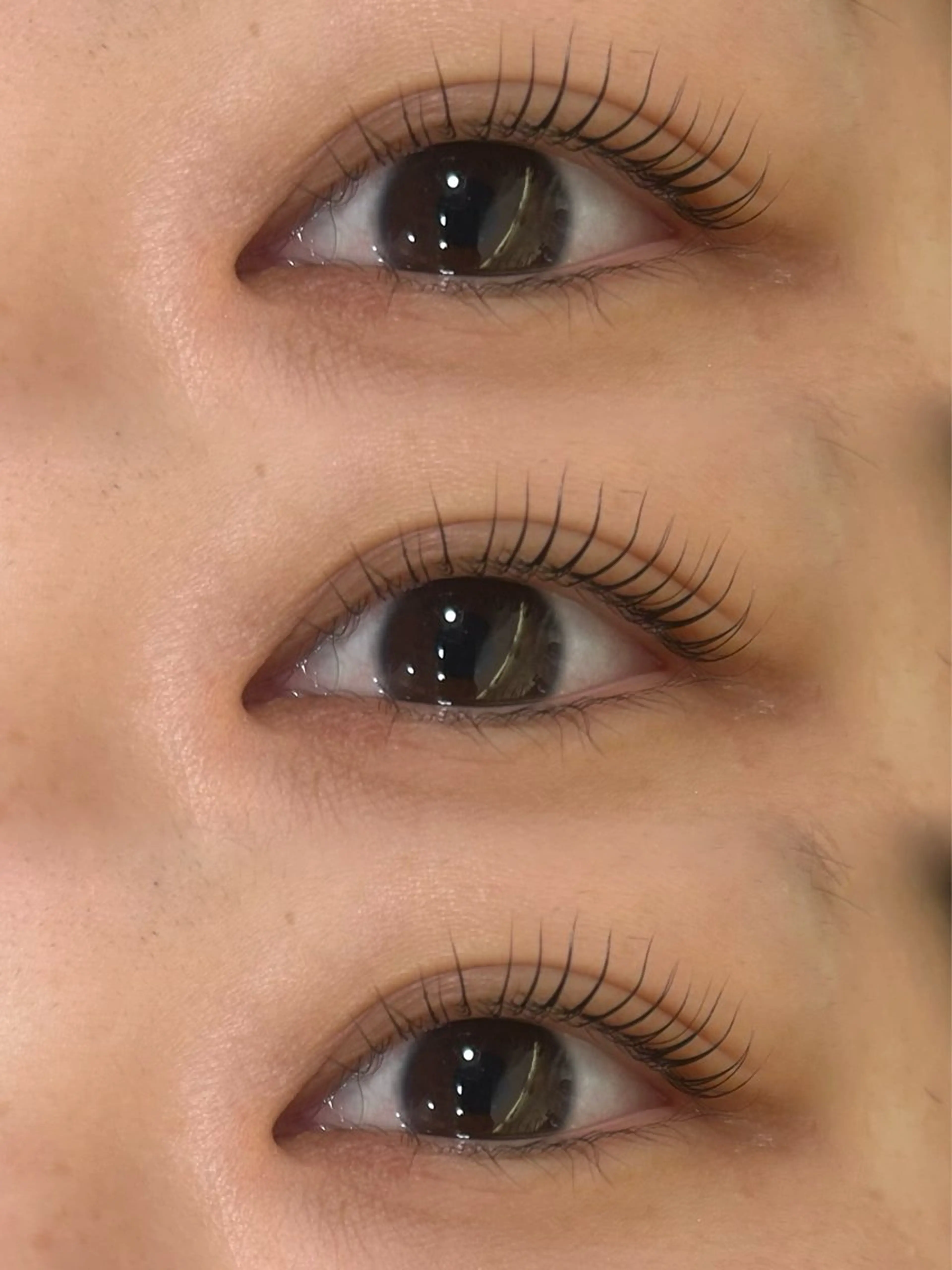 マツエク・マツパ ナチュラル 一重×まつ毛パーマ femme横川 Rinkaのマツエク・マツパデザイン