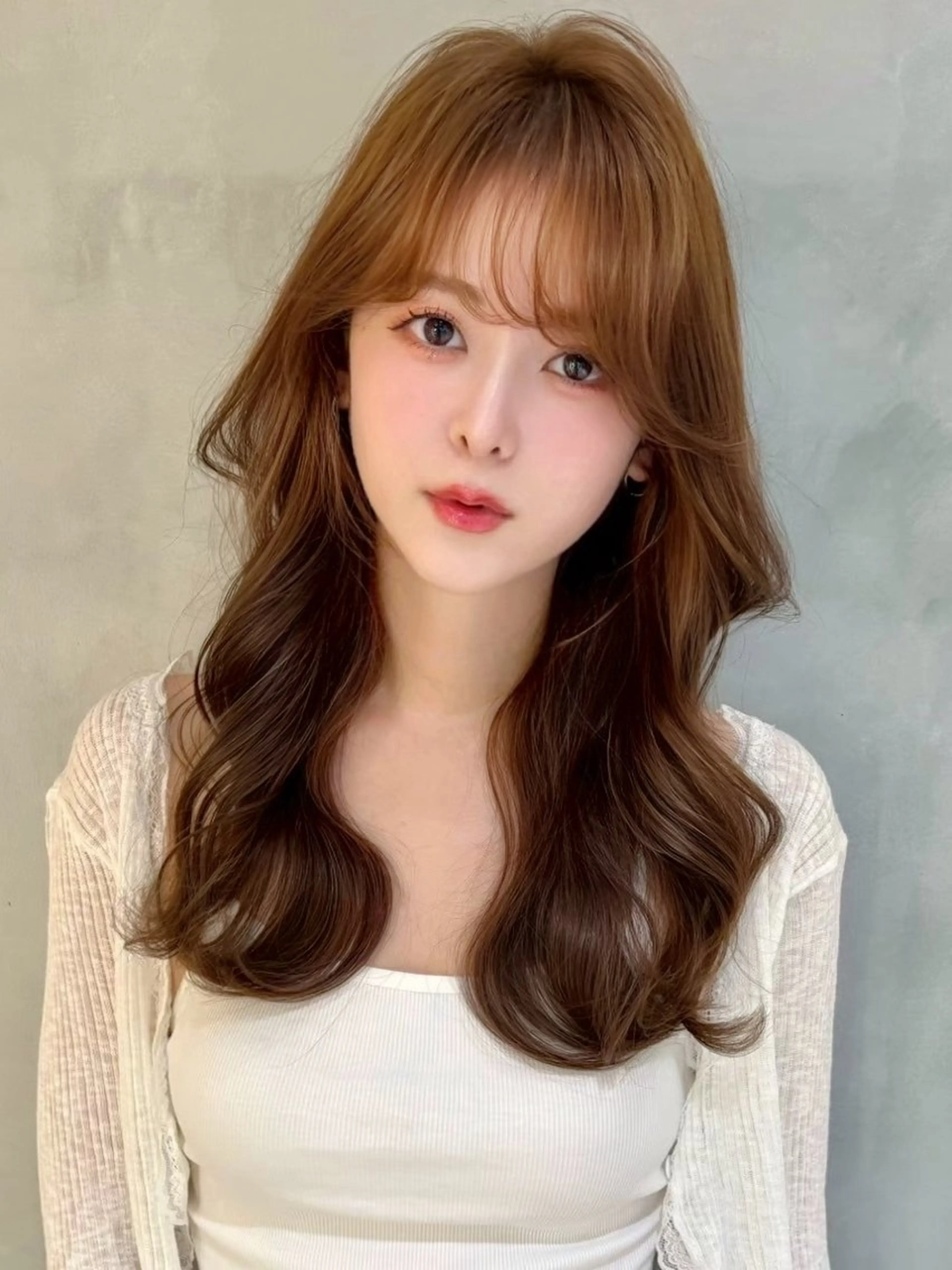 セミロング カット ヘアカラー トリートメント 髪質改善 ANFINI所属・ボブ・レイヤー 田中 励也のヘアスタイル