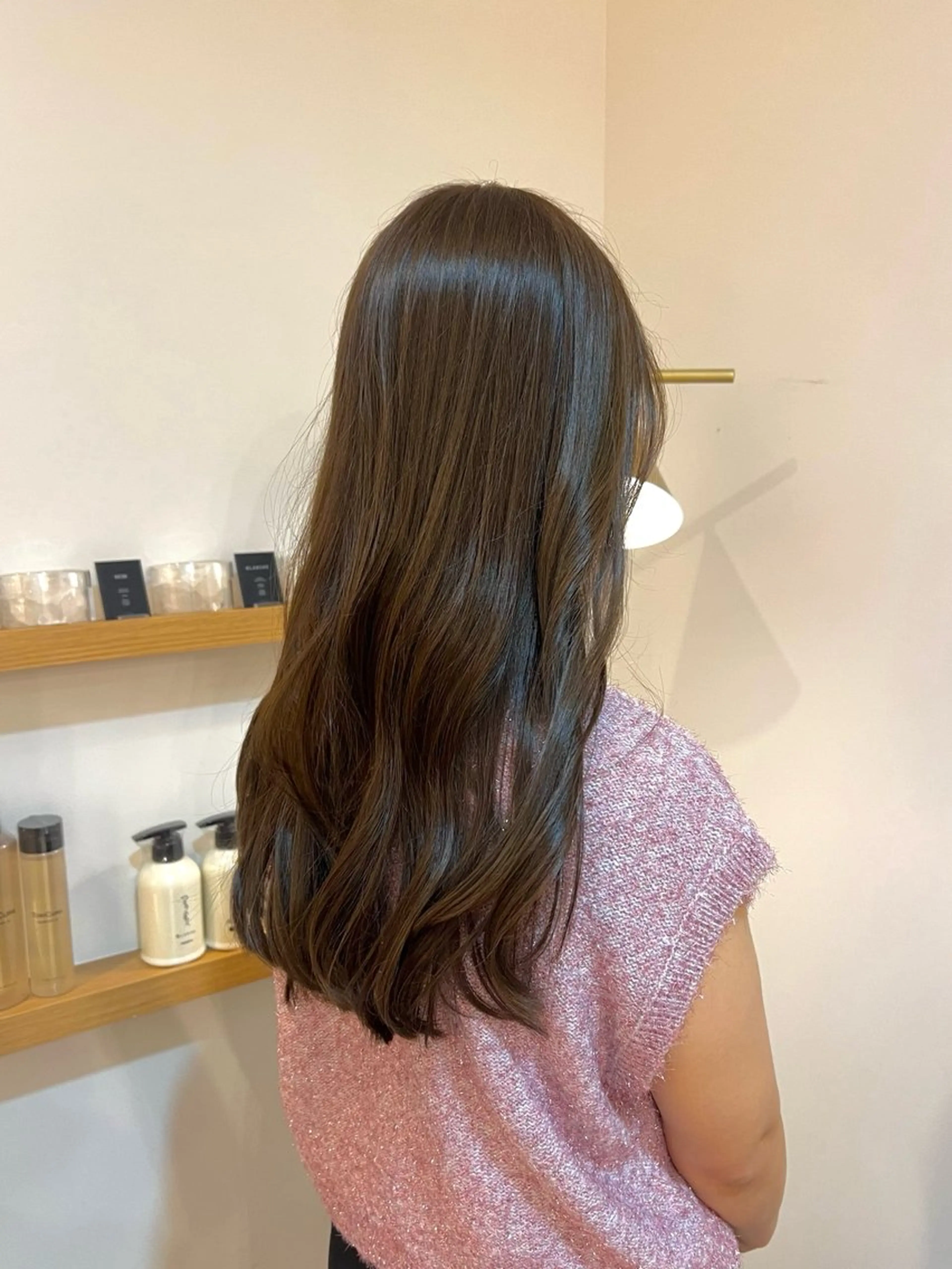 ロング カラー ベージュカラー ブリーチ 透明感カラー ダブルカラー グレージュ ヘアカラー 艶カラー/透明感 /ヒグチアオイのヘアスタイル