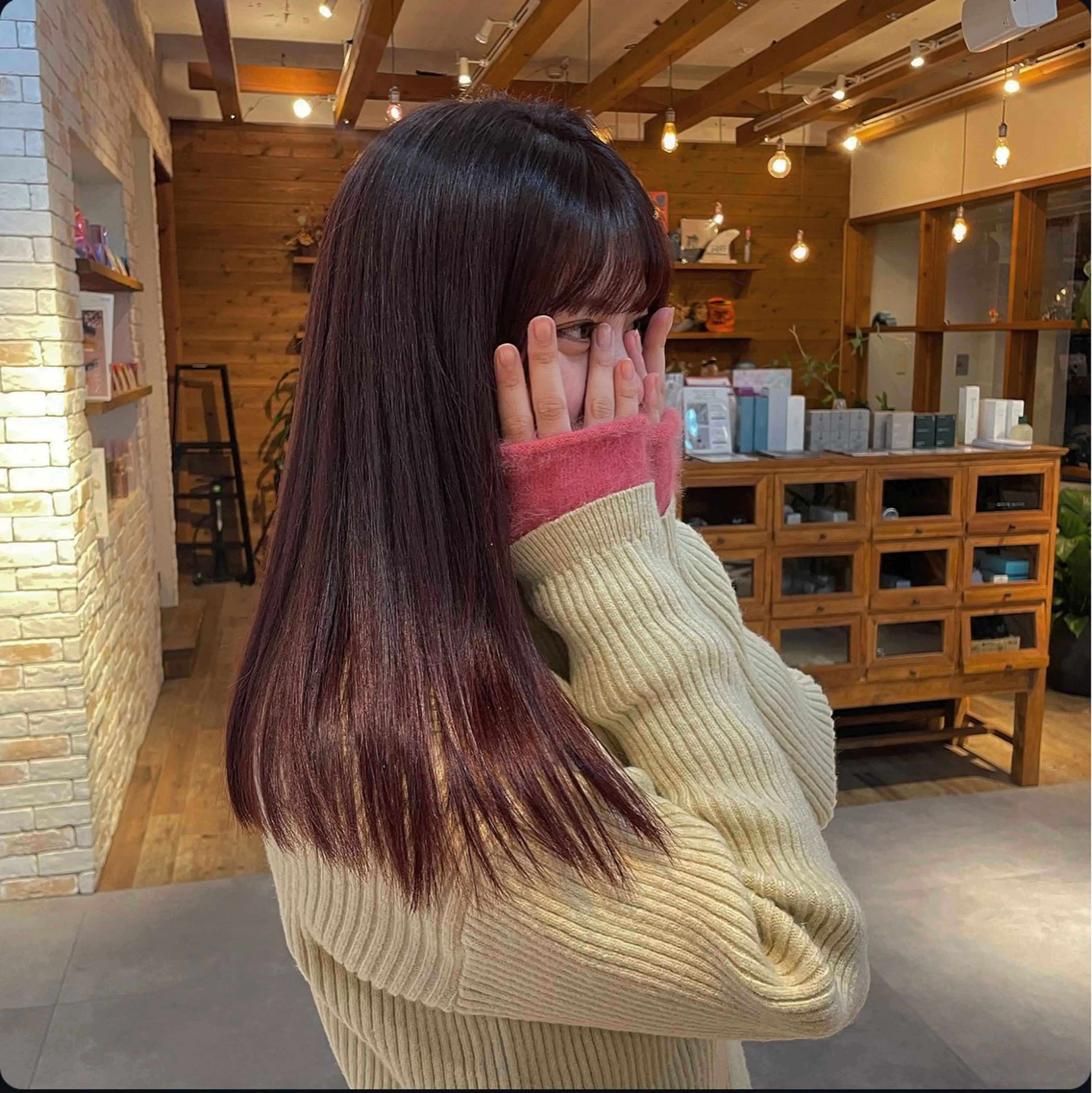 カラー ブリーチ ブリーチなしカラー Revie  hair所属・Hiyori/透明感 /ボブ/矢場町のヘアスタイル