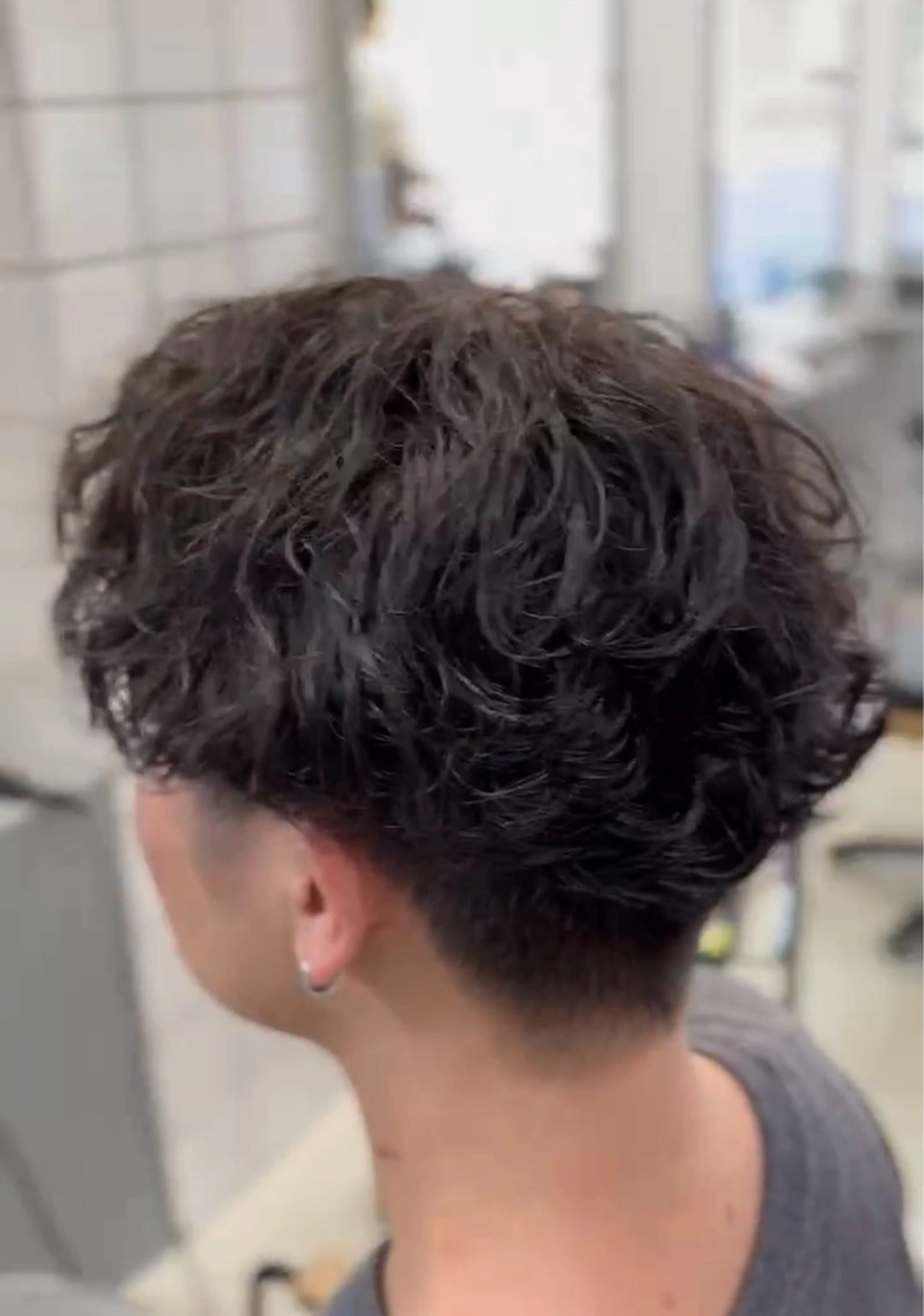 ショート パーマ メンズ カット パーマ メンズ専門サロン wokeのヘアスタイル