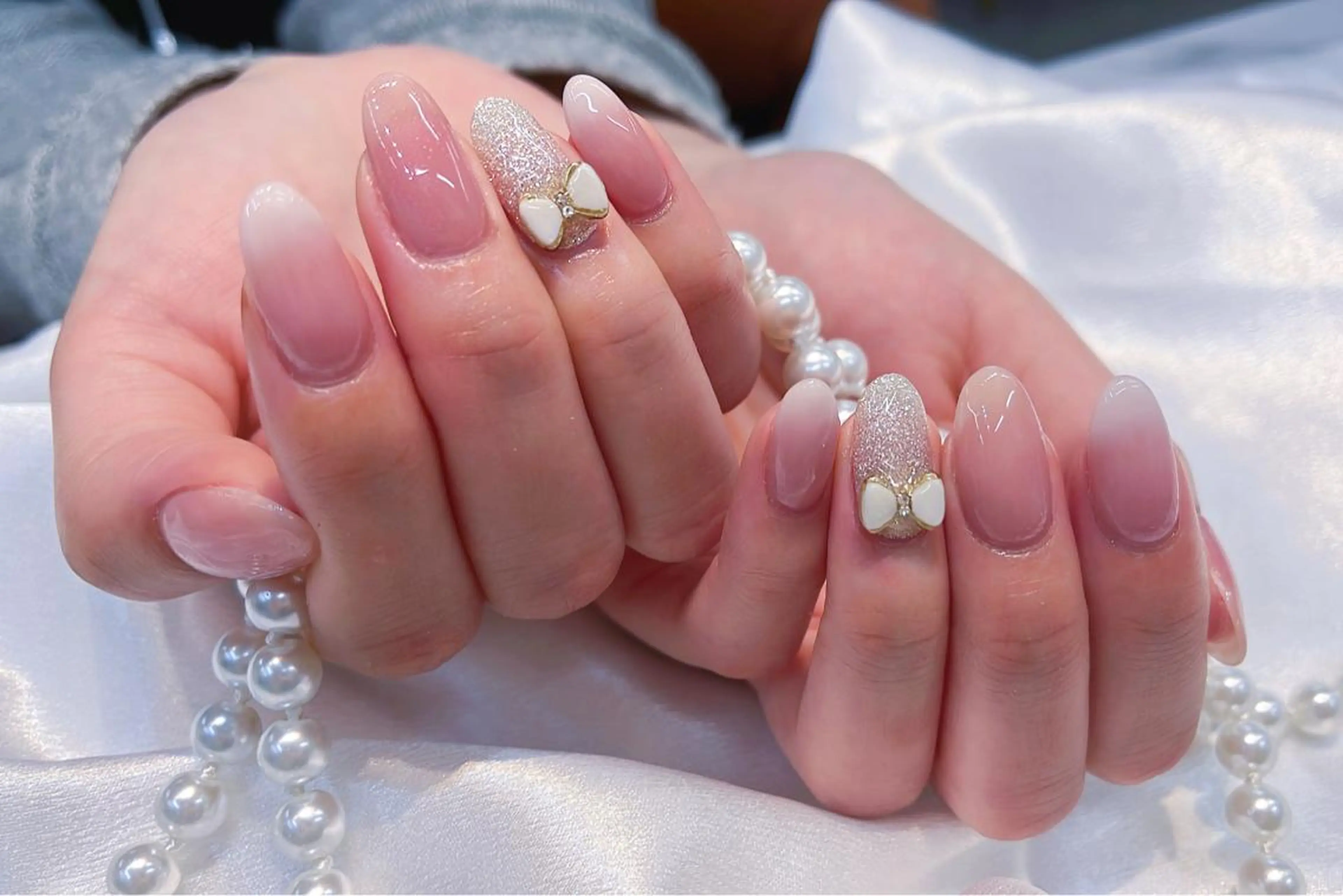 【新規ソフトジェルオフ無料】持ち込みデザイン( 両手シンプルアート4本 )の写真