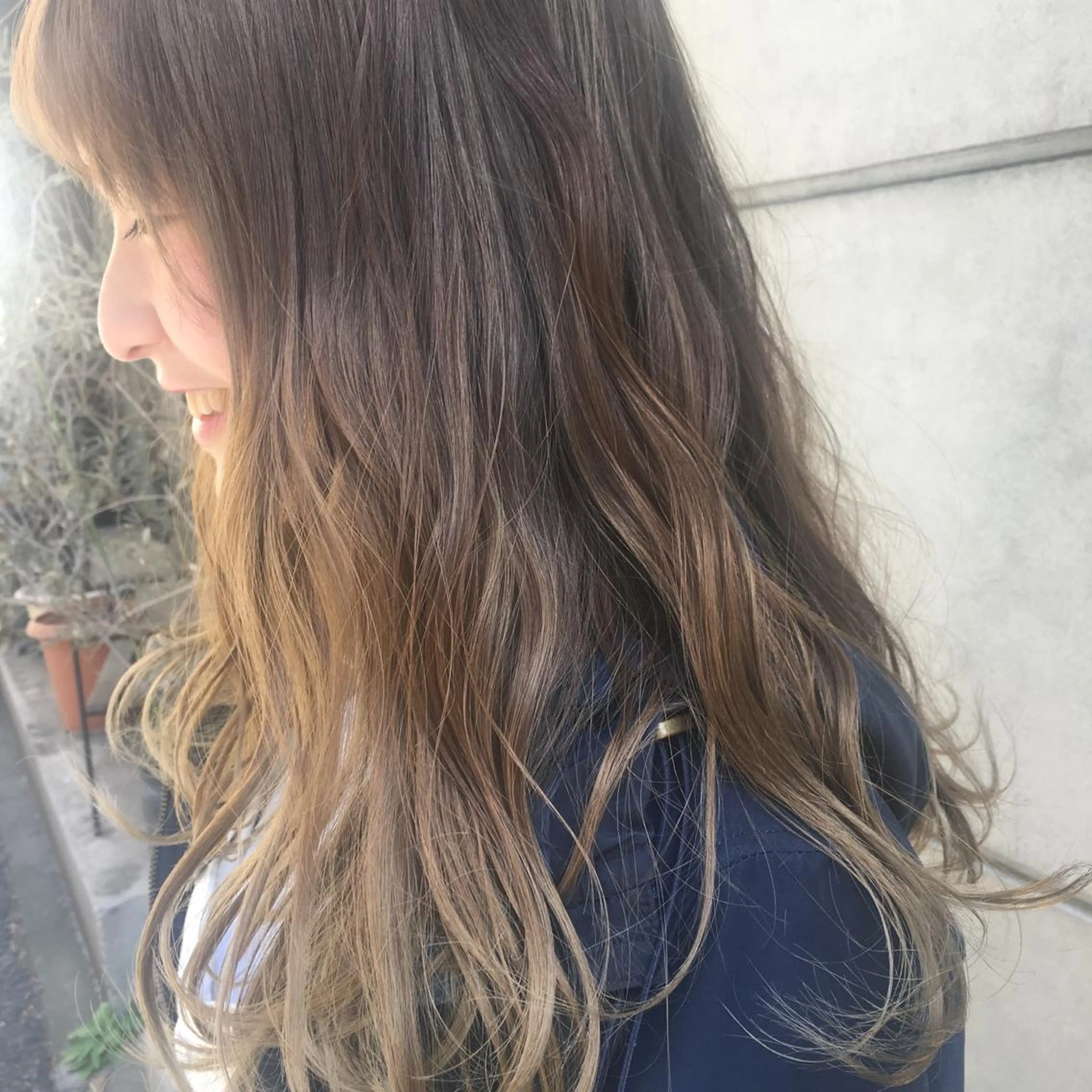 カラー ヘアカラー Asti blanche所属・ブリーチなしWカラー /地毛風/小林凪沙のヘアスタイル