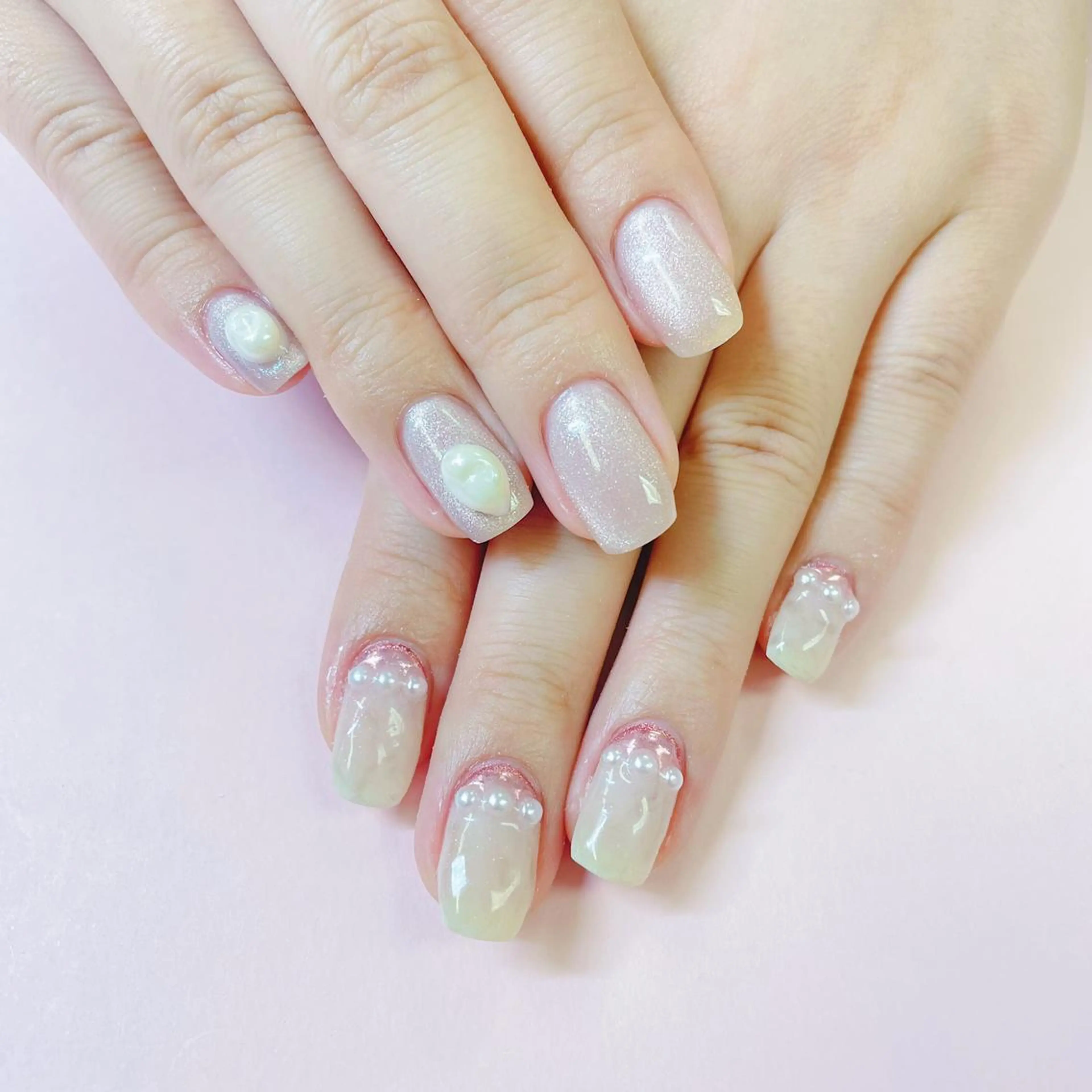 ネイル ハンドネイル 大阪福島 韓国まつげ Sayaka🤍🐩のマツエク・マツパデザイン