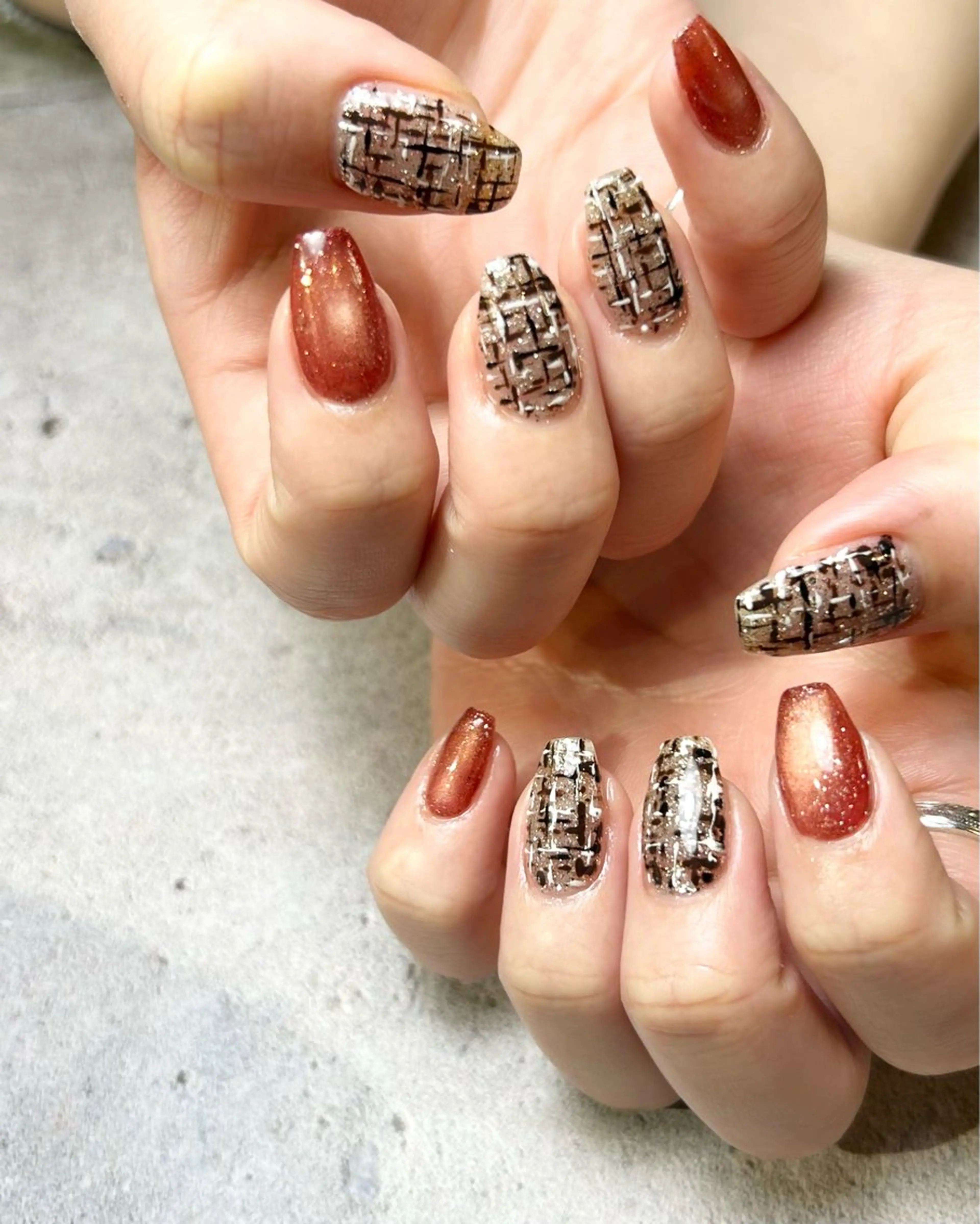 ネイル 持ち込み ハンドネイル Reflection marikoのネイルデザイン