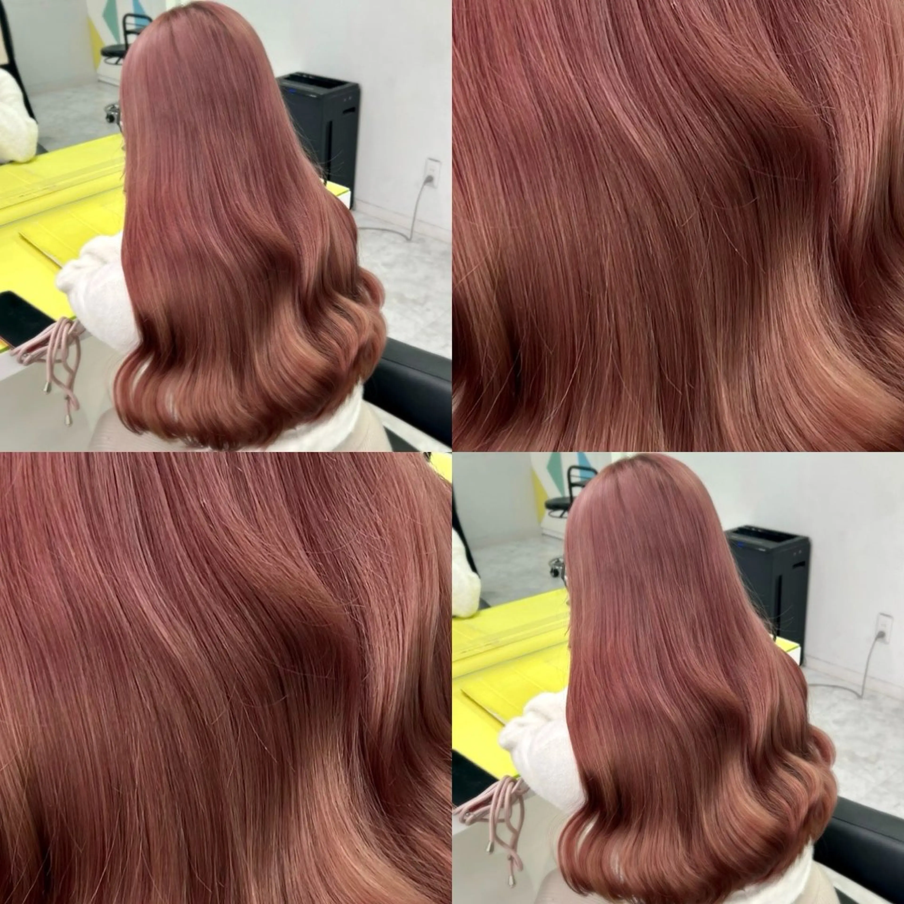 ロング カラー ガーリー♡女の子っぽ ヘア♡ピンクカラー♡のヘアスタイル