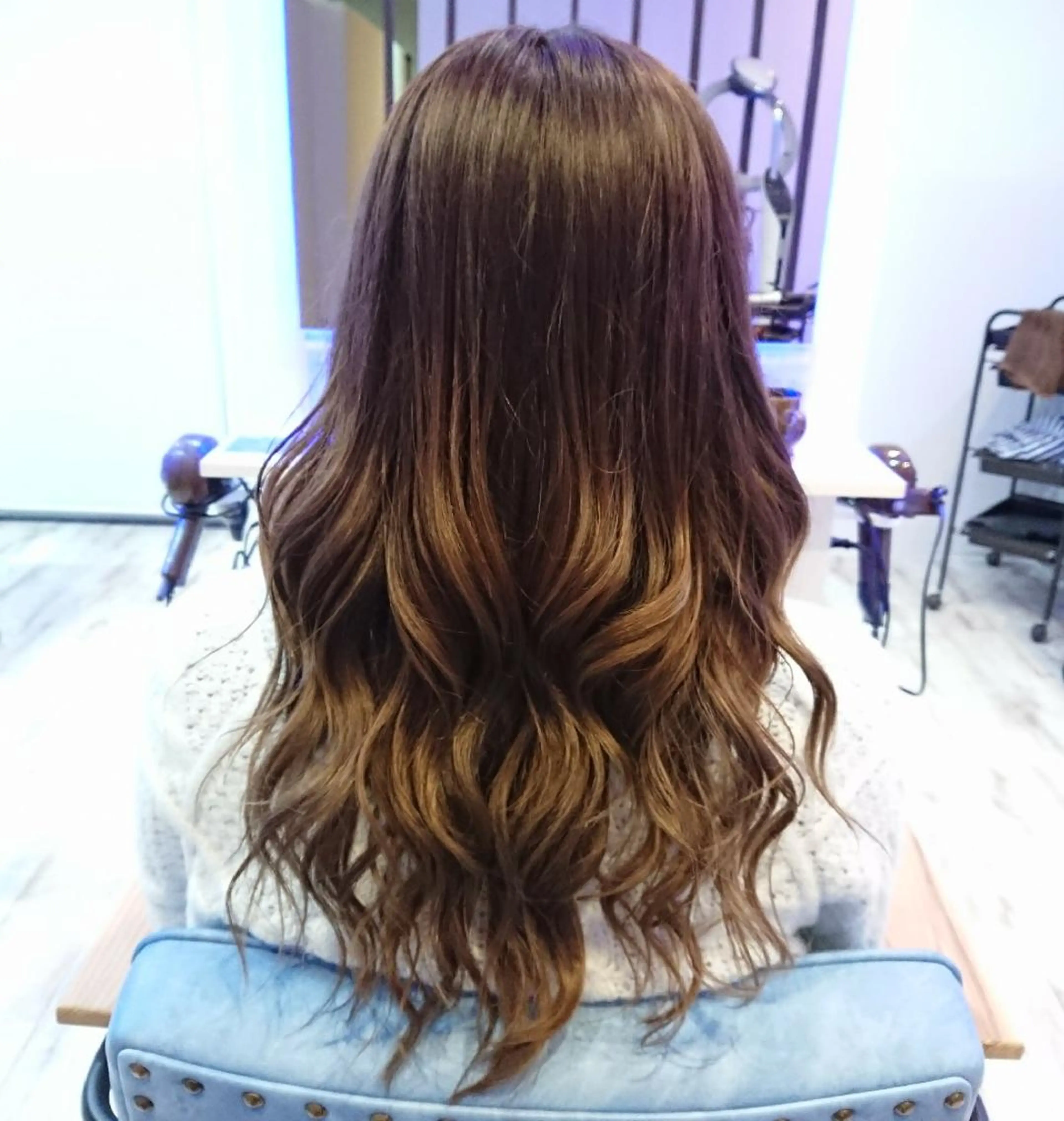 セミロング カラー ヘアアレンジ 小林 伸行のヘアスタイル