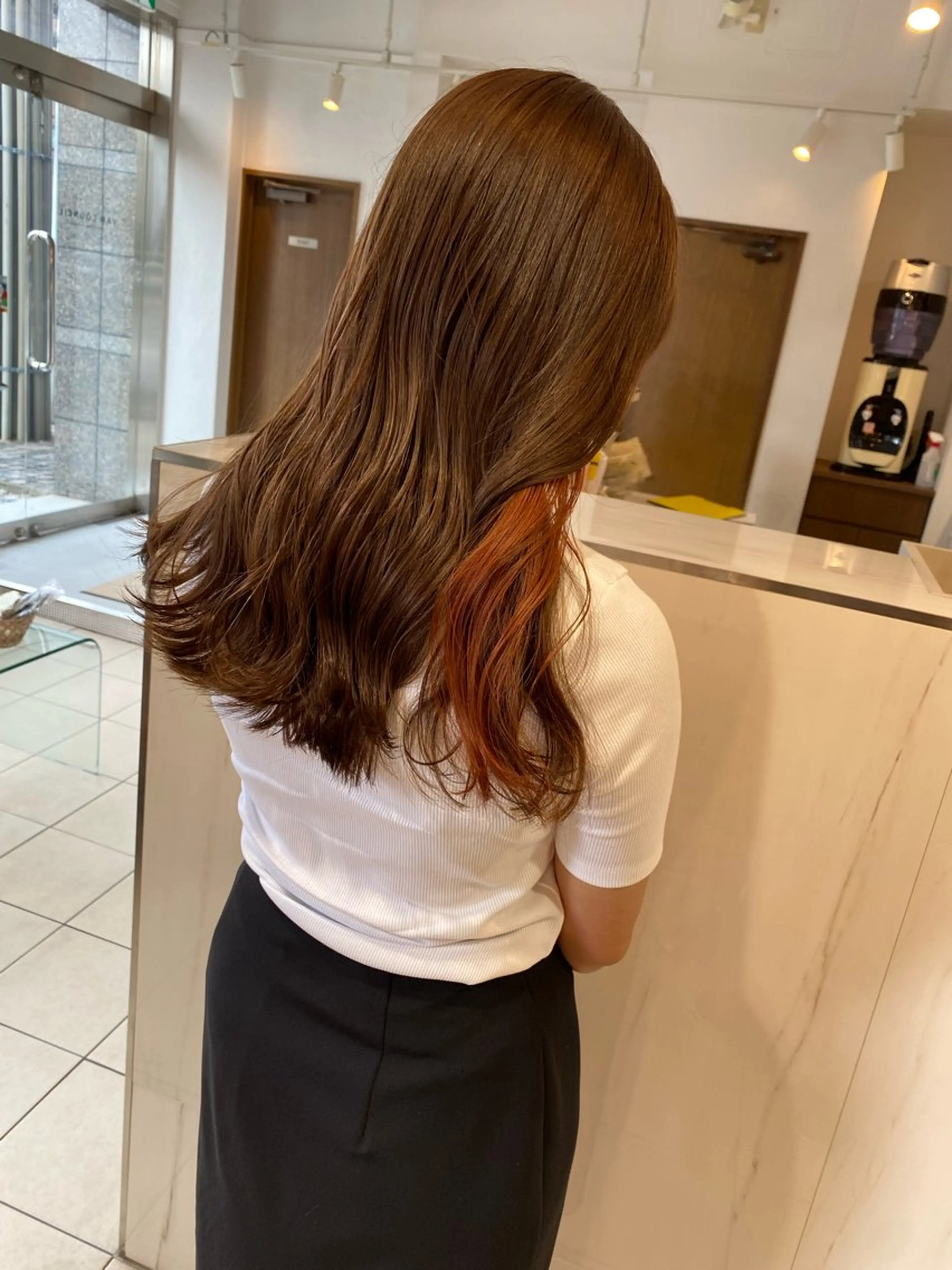 ミディアム カラー 山田勇真 ボブ/縮毛矯正/金山のヘアスタイル