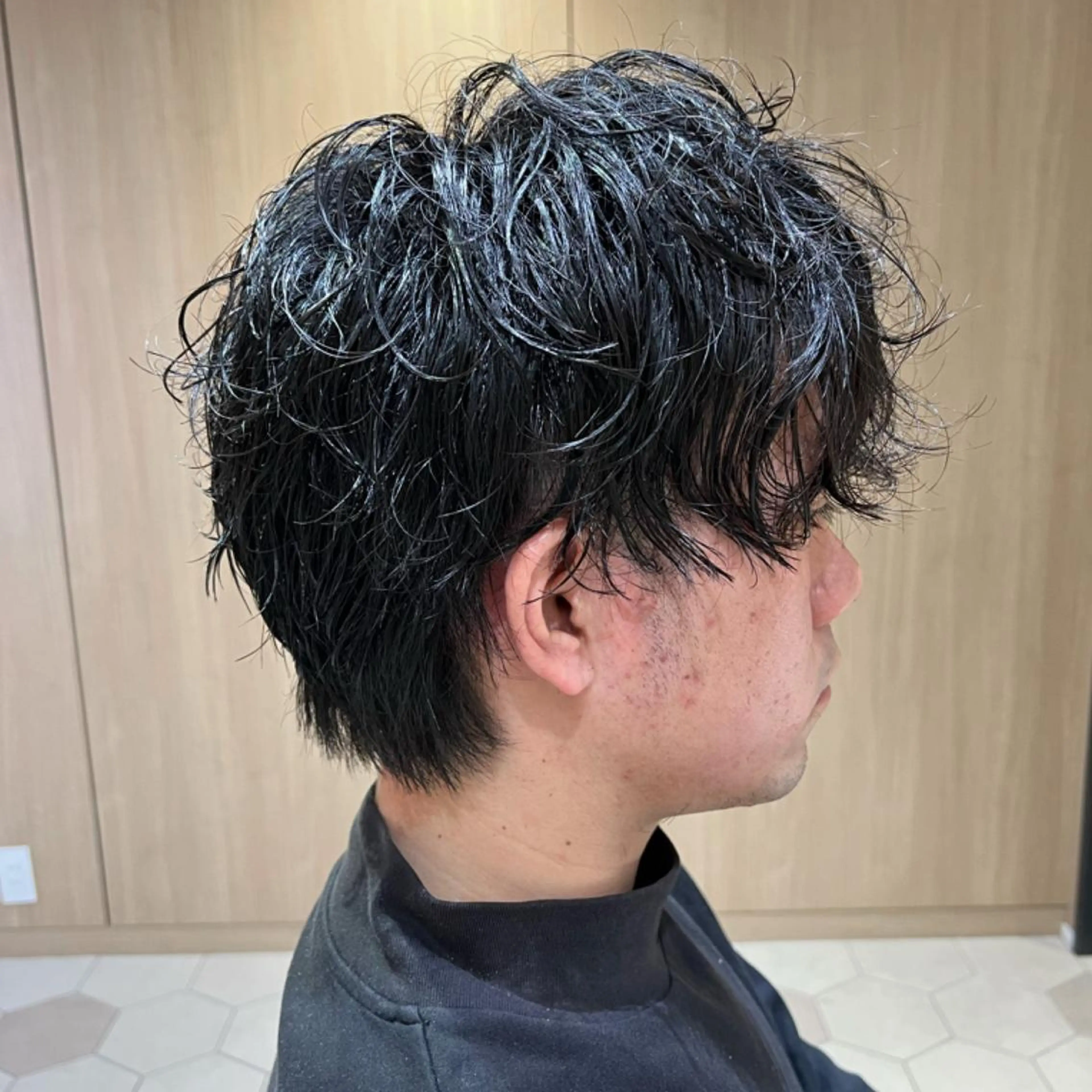 パーマ メンズ 桑原 希吏のヘアスタイル